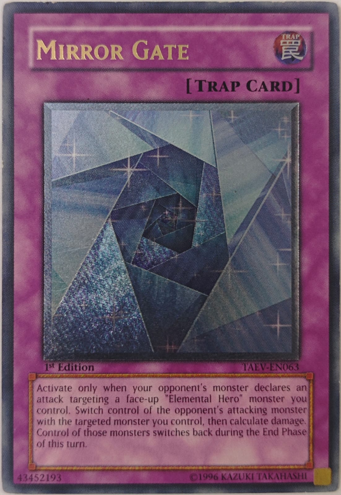 Yugioh! Mirror Gate Taev-en063 1st Edition Ultimate