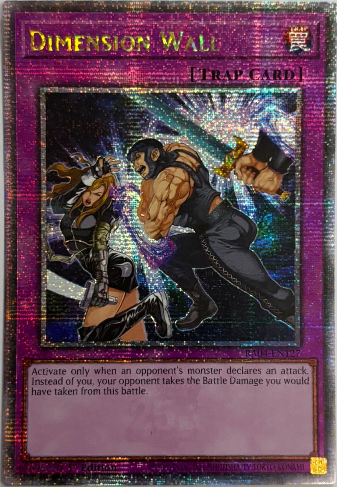 Yugioh! Dimension Wall Ra04-en127 1st edition Quarter Century