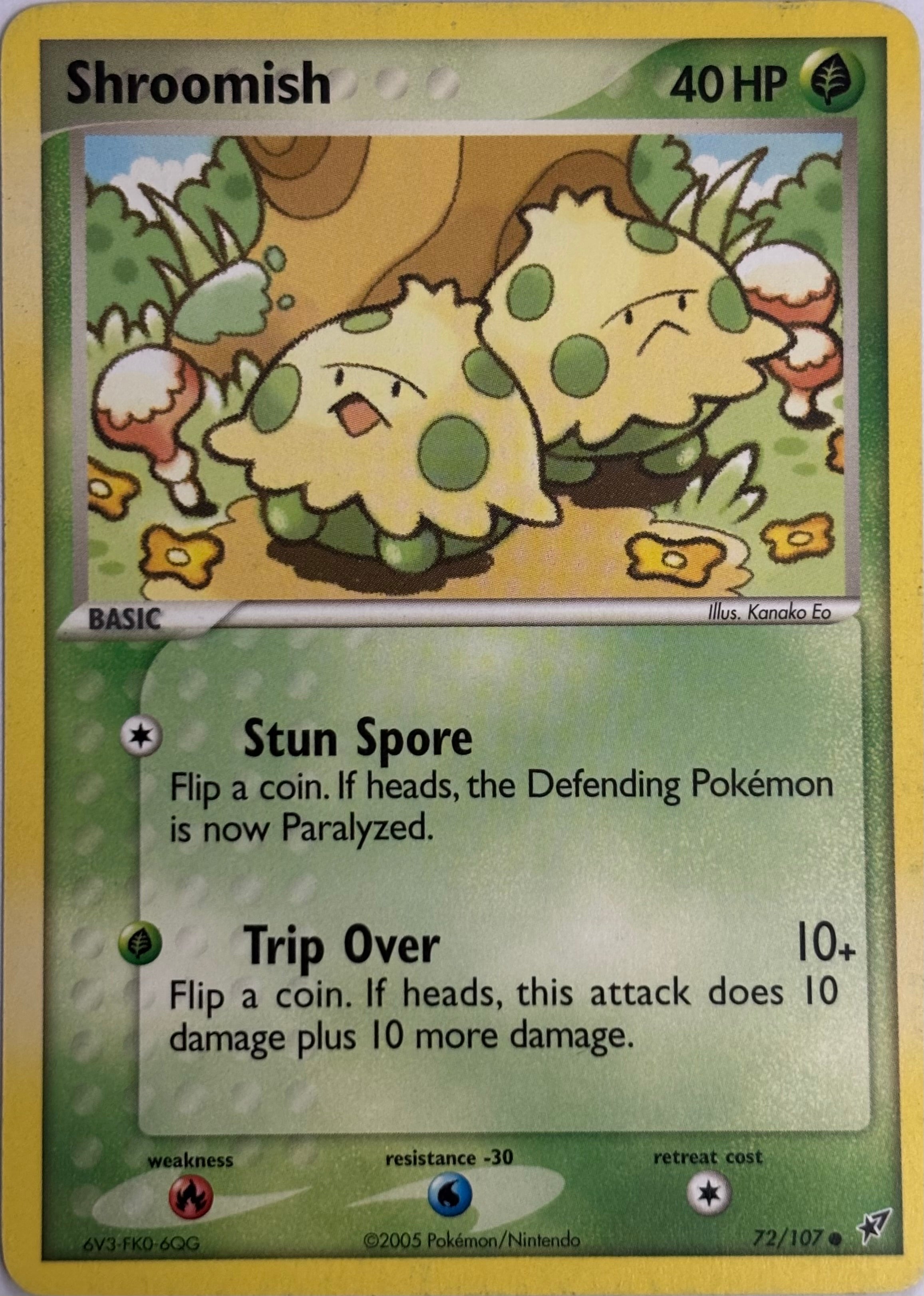 Pokemon Tcg Shroomish 72/107