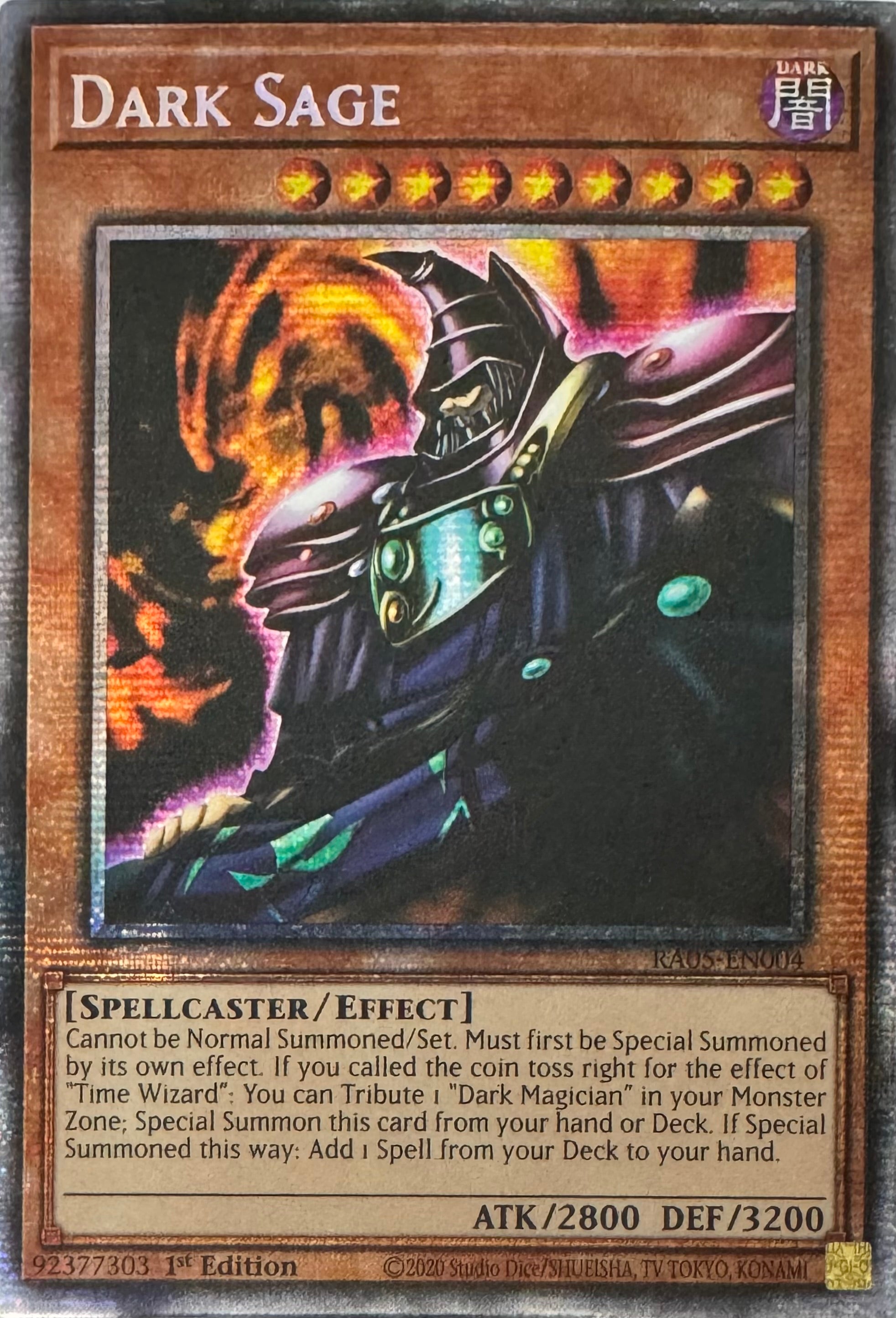 Yugioh! Dark Sage Ra05-en004 1st Edition Starlight