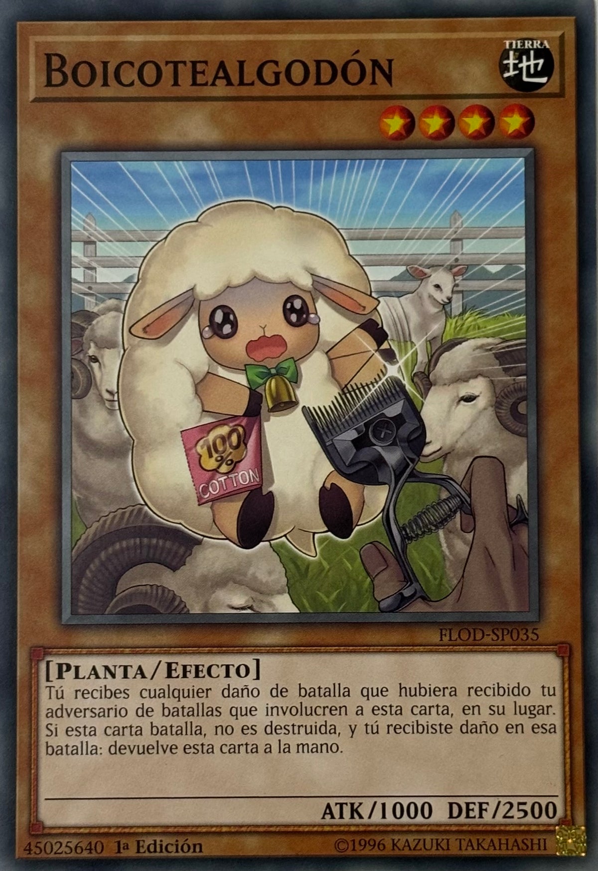 Yugioh! Boicotealgodón Flod-sp035 1a edicion
