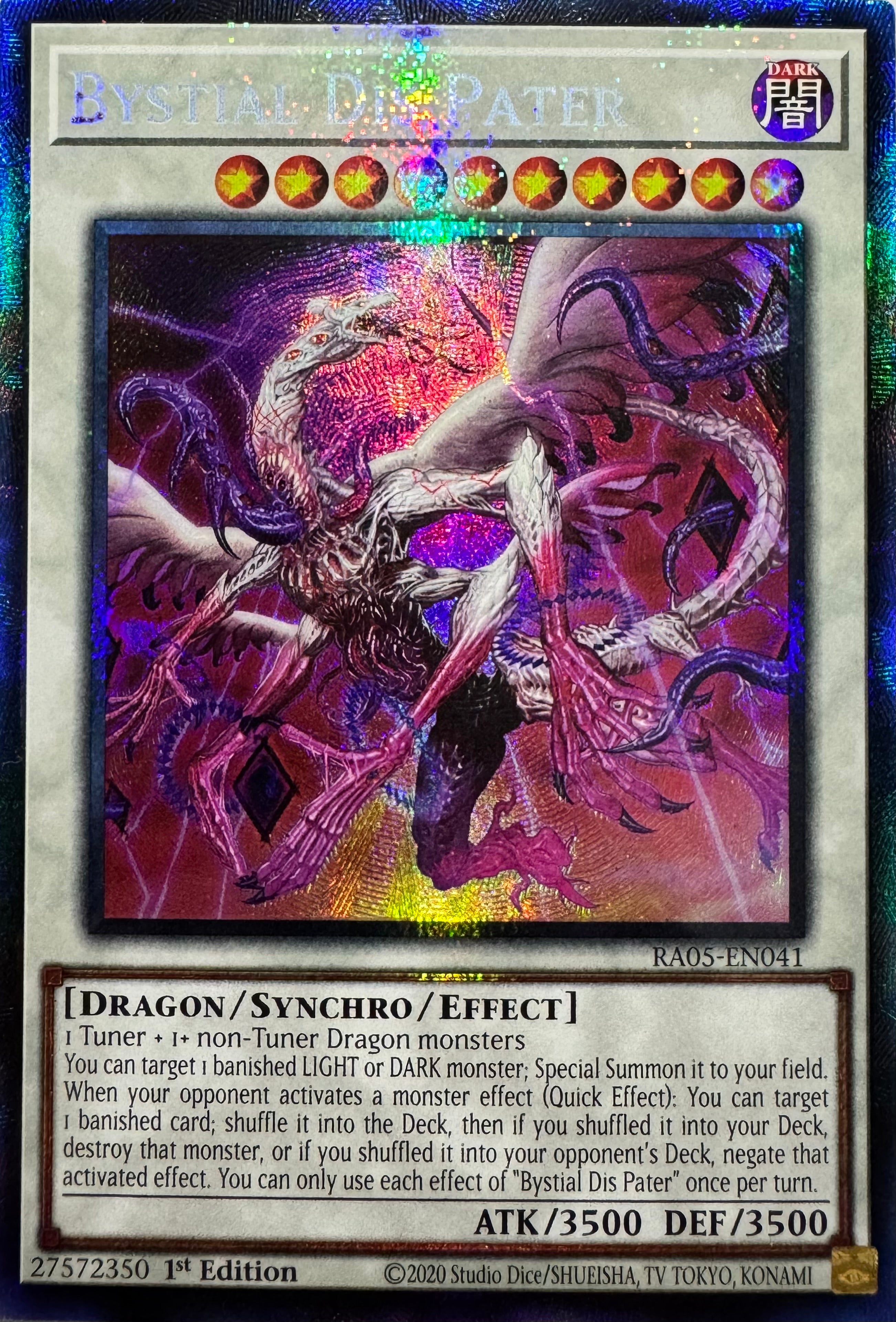Yugioh! Bystial Dis Pater Ra05-en041 1st Edition Collector
