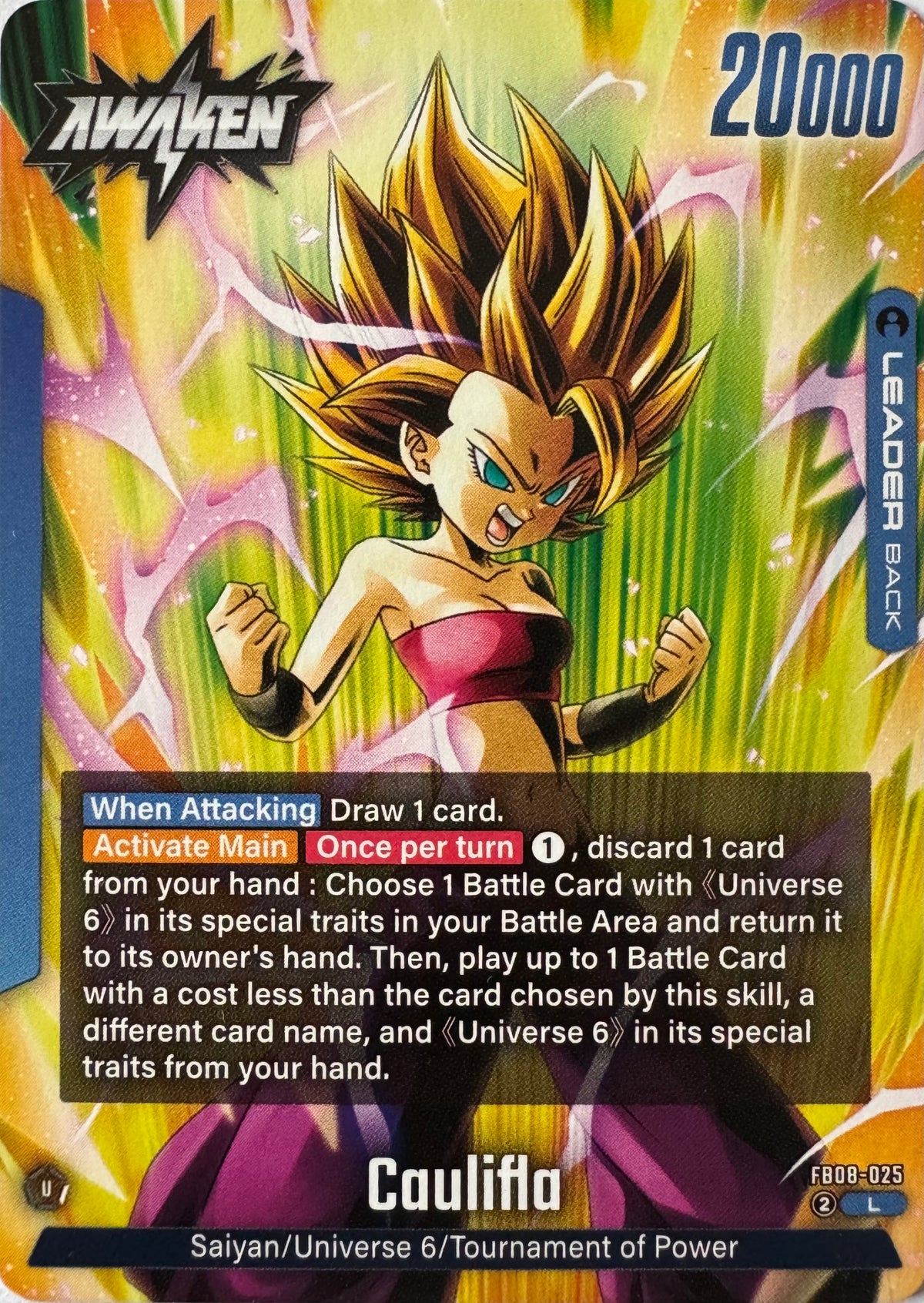 Dragon Ball Tcg Caulifla Fb08-025