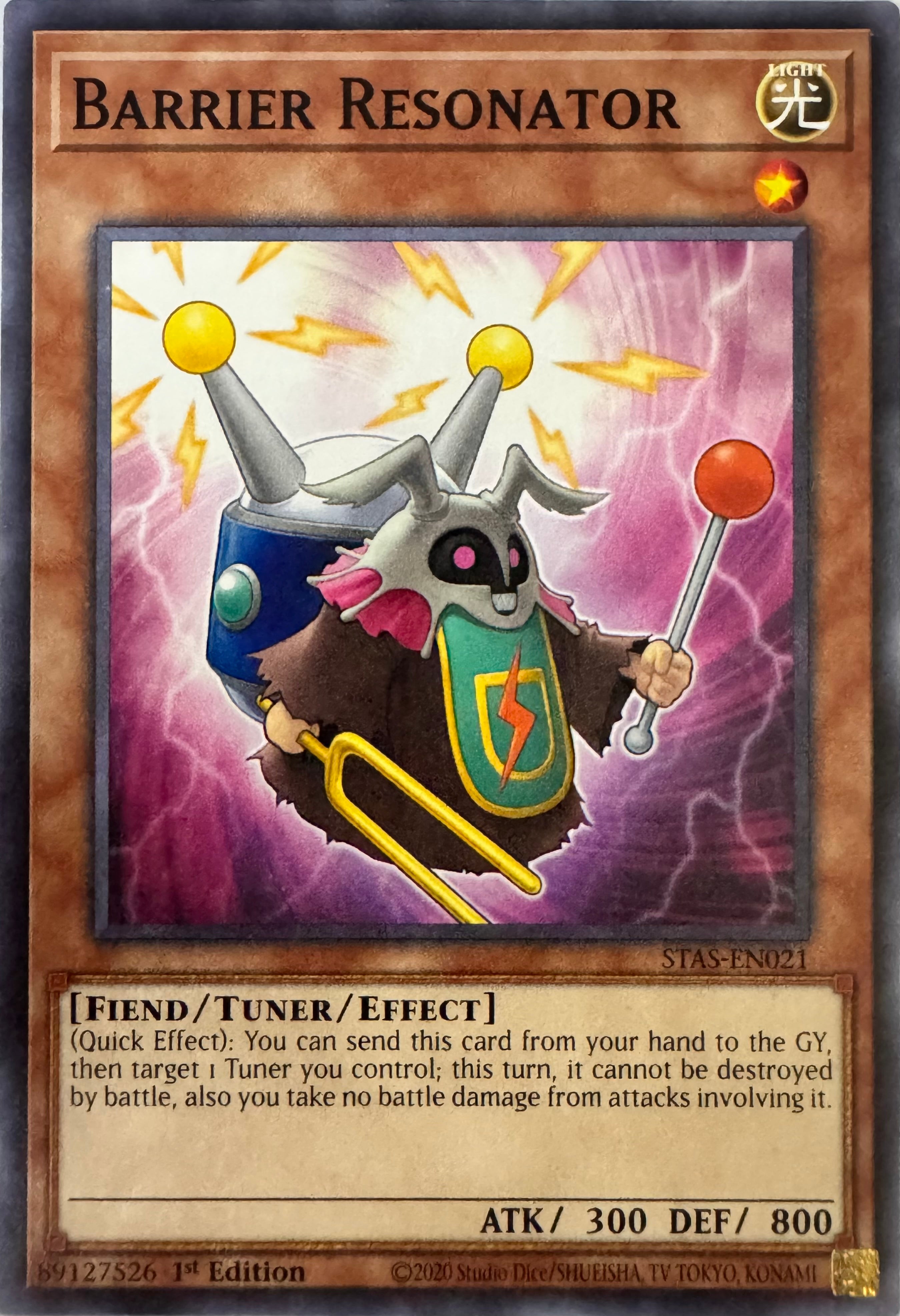 Yugioh! Barrier Resonator Stas-en021 1st Edition