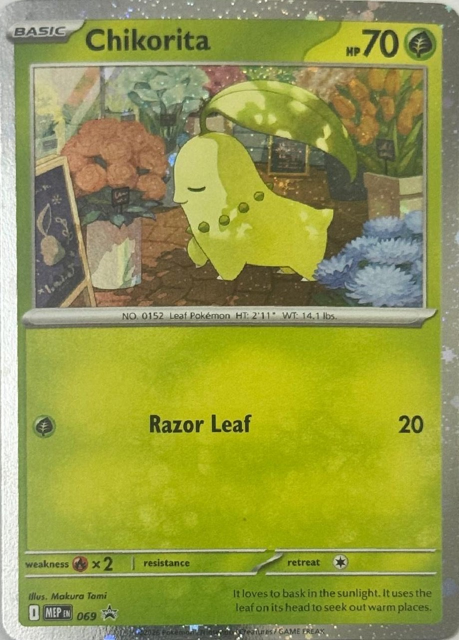 Pokemon Tcg Chikorita 069 holo cosmo
