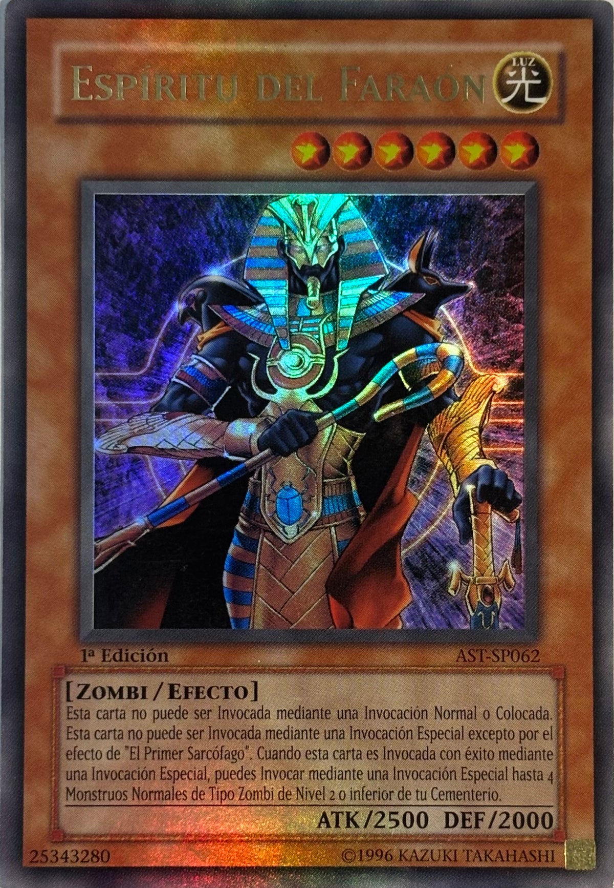 Yugioh! Espíritu Del Faraón Ast-sp062 1a edicion Ultra rare