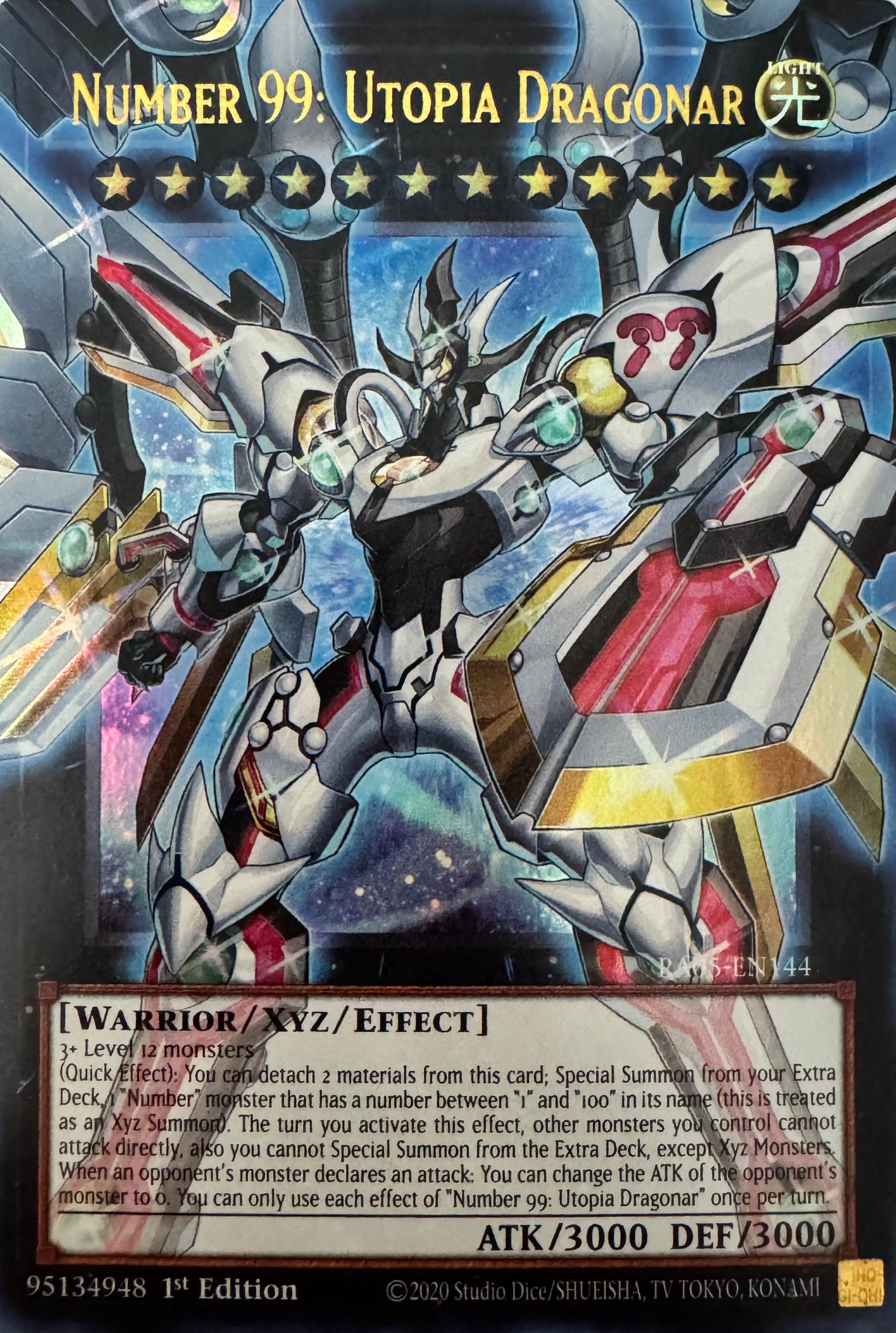 Yugioh! Number 99: Utopia Dragonar Ra05-en144 1st Edition Ultra (Extended Art)