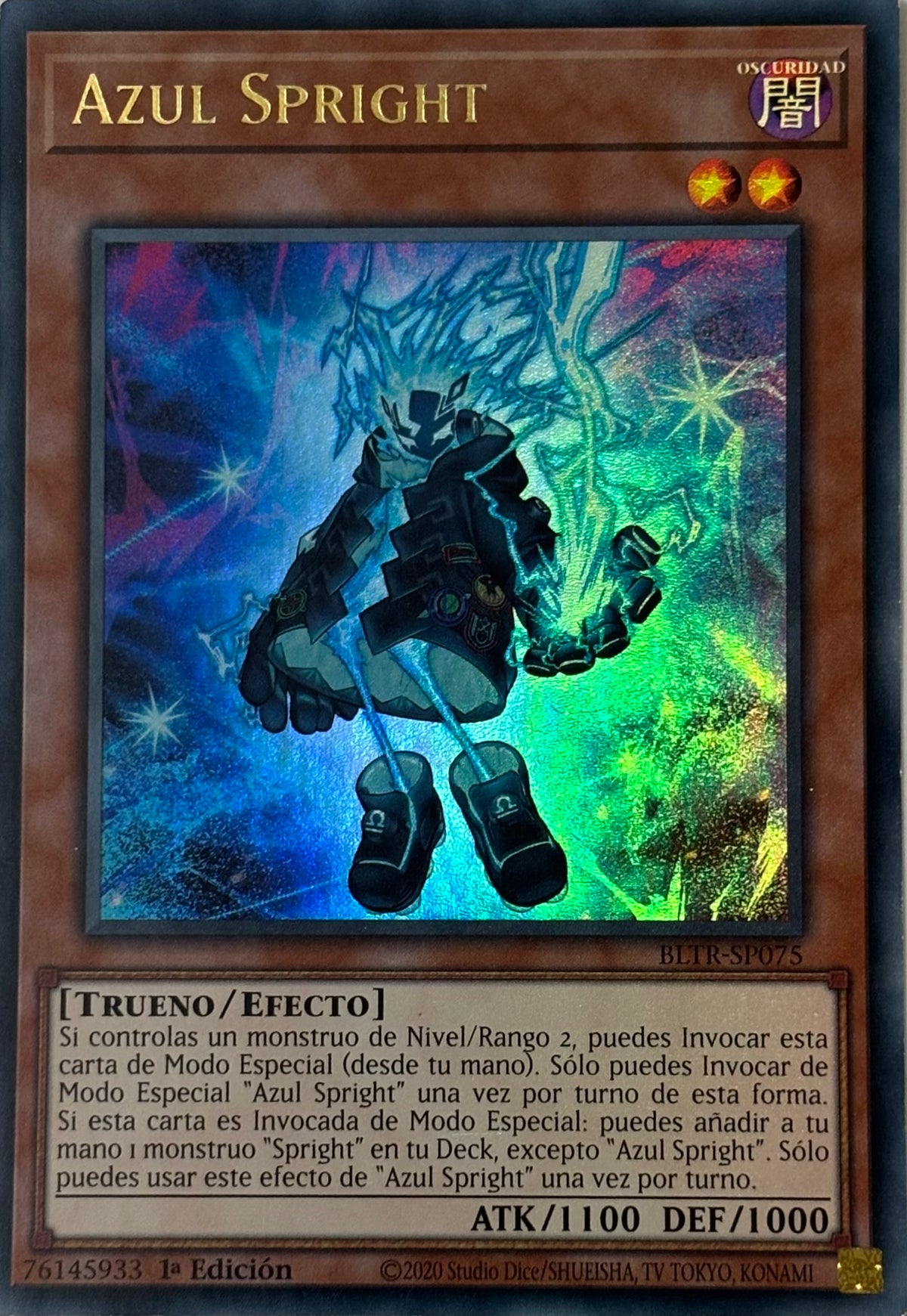 Yugioh! Azul Spright Bltr-sp075 1a edicion Ultra