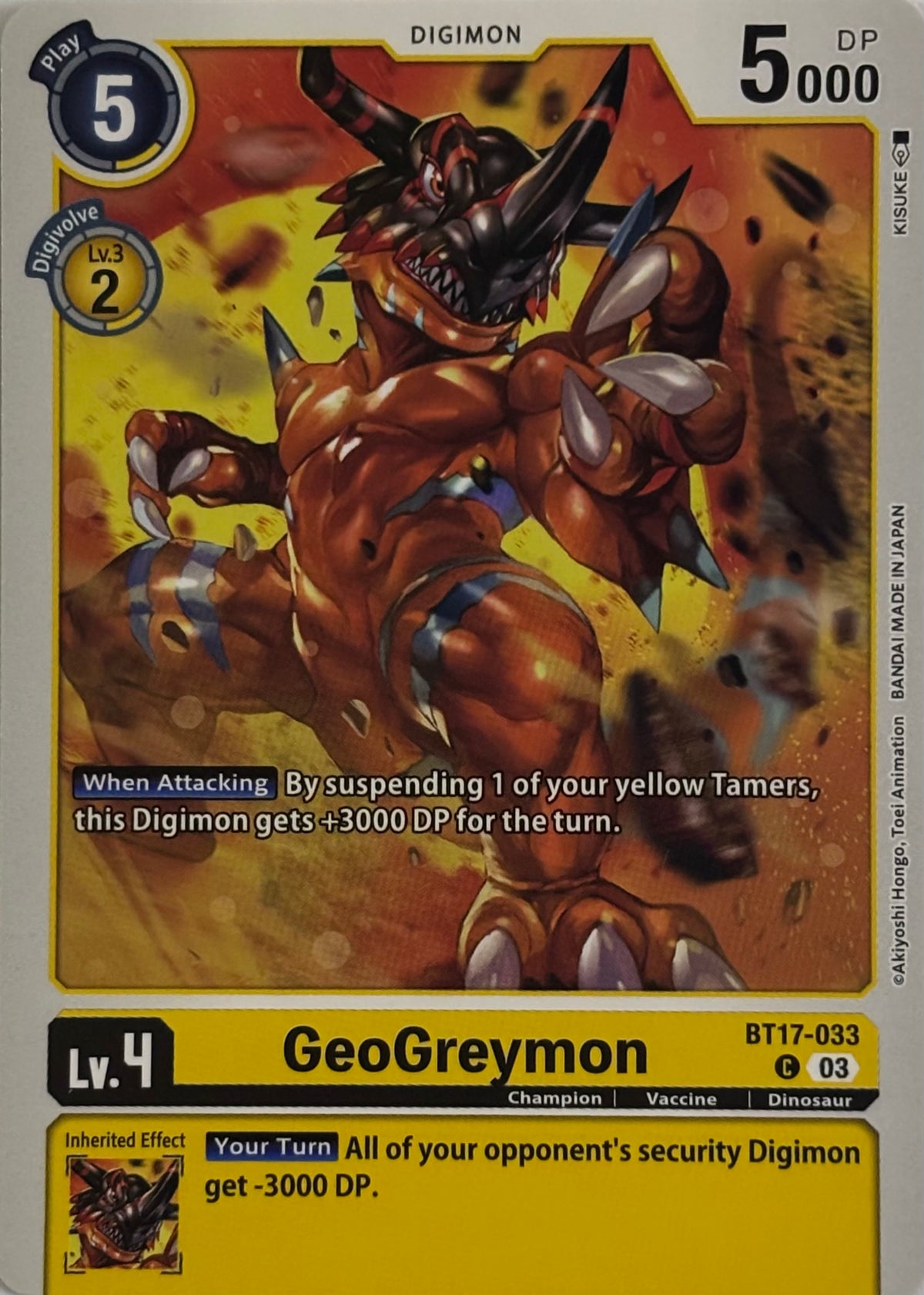 Digimon Tcg Geogreymon Bt17-033