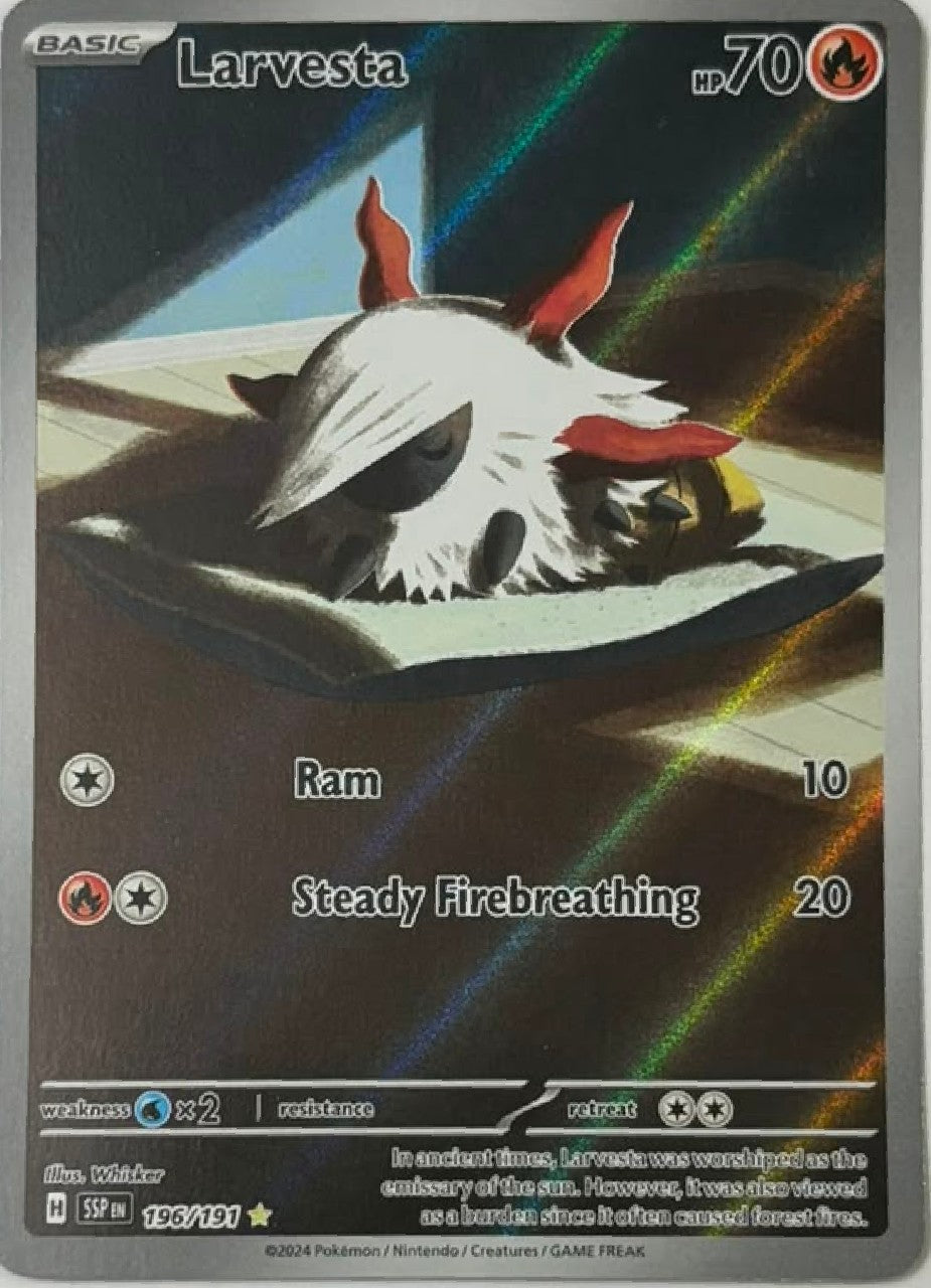Pokemon Tcg Larvesta 196/191