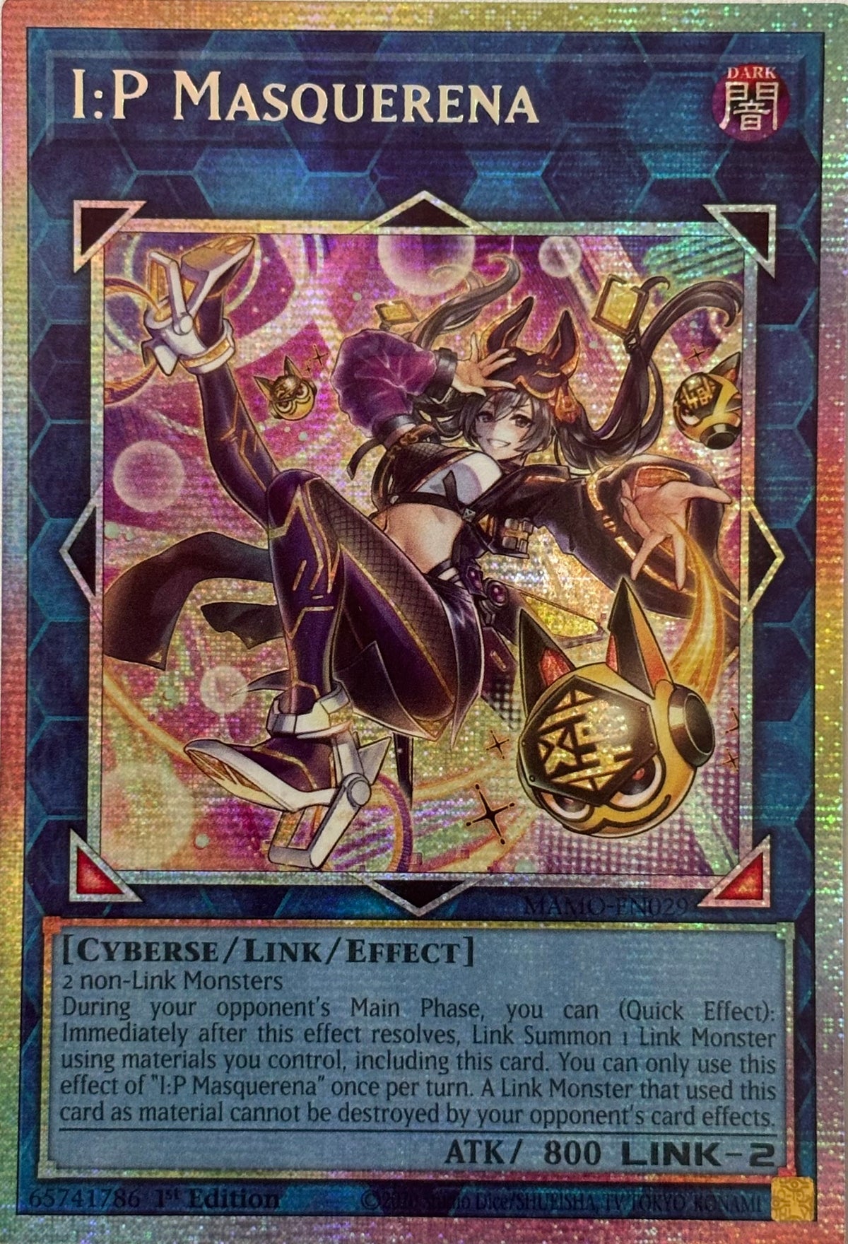 Yugioh! I:P Masquerena Mamo-en029 1st Edition  Starlight rare