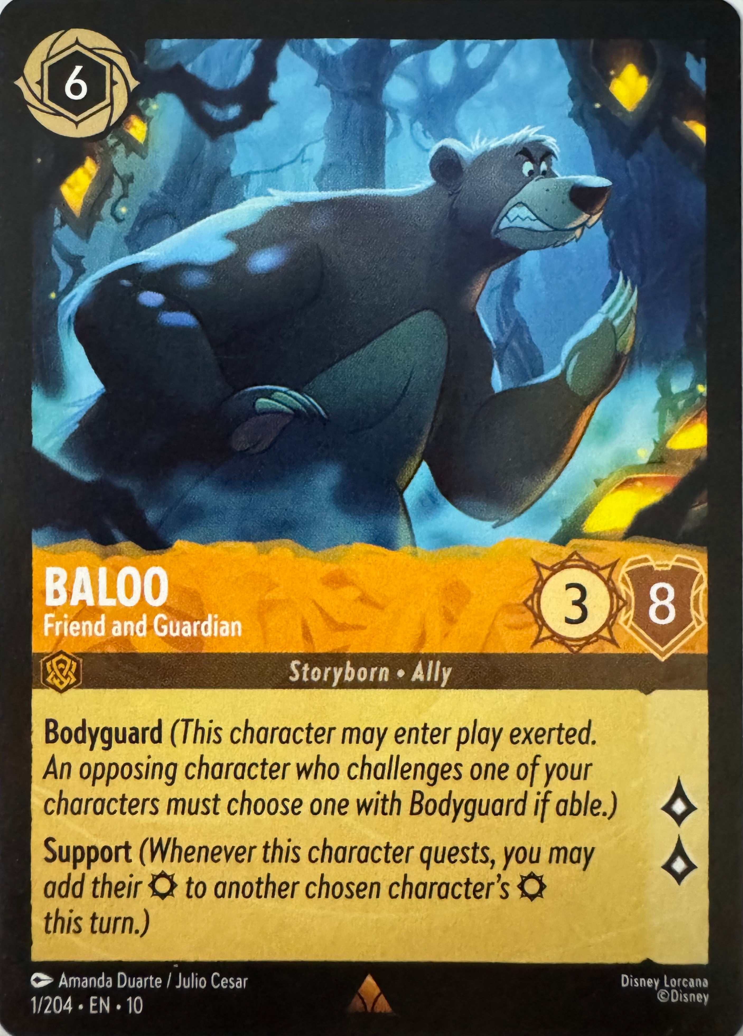 Disney Lorcana Baloo 1/204