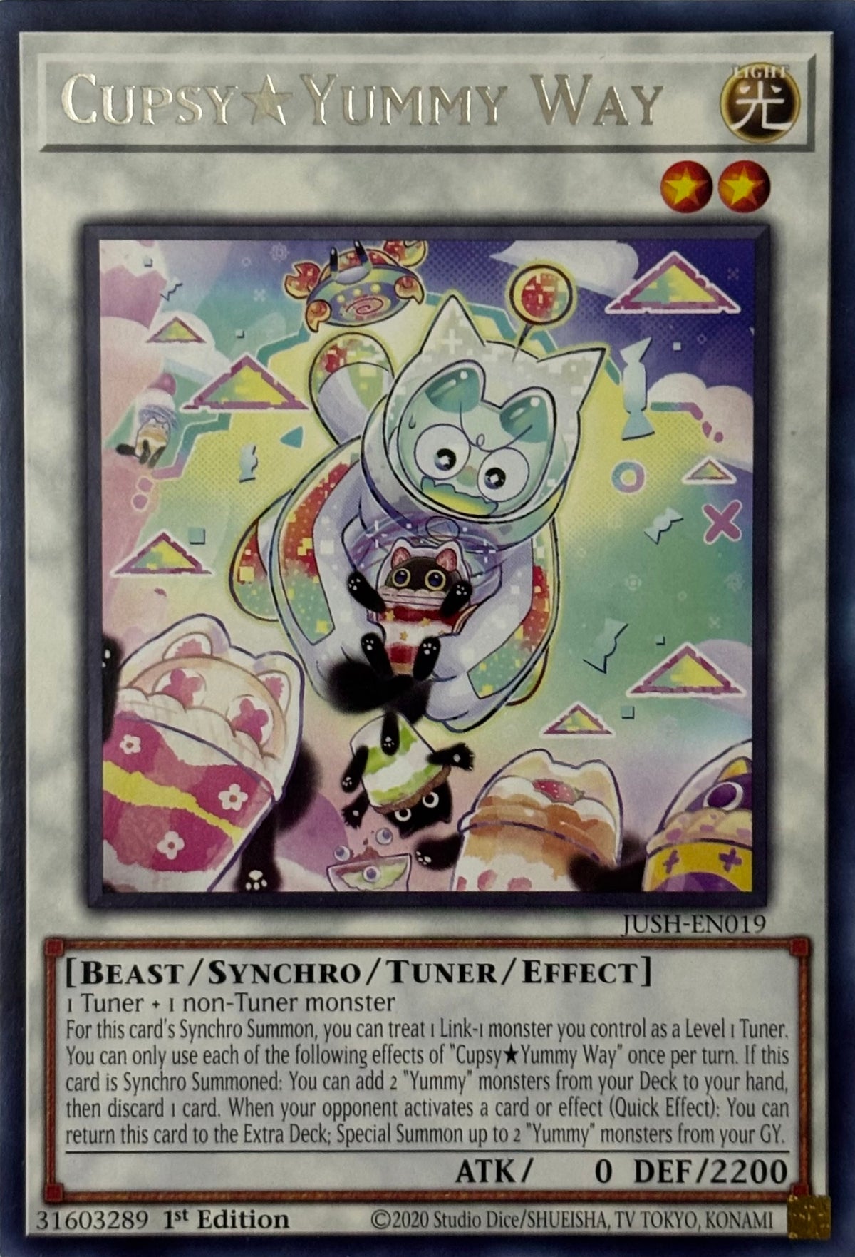 Yugioh! Cupsy Yummy Way Jush-en019 1st edition Rare