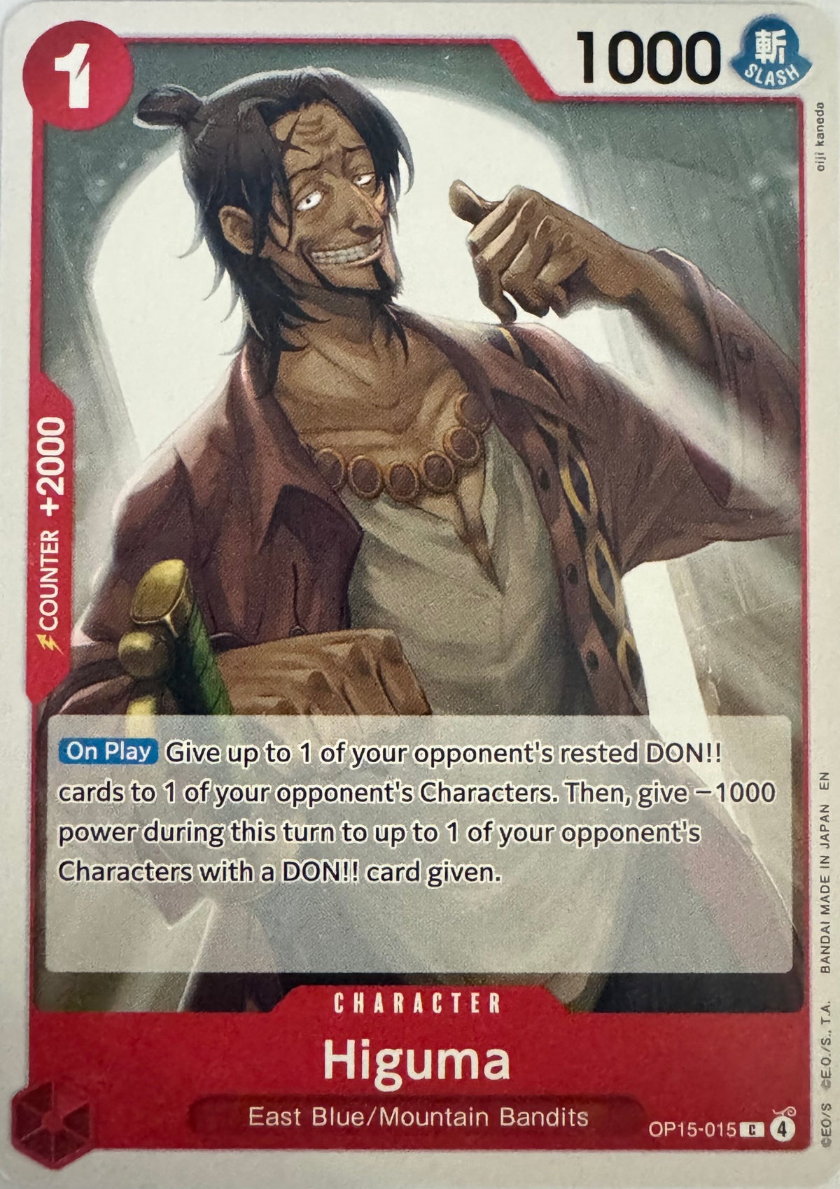 One Piece Tcg Higuma Op15-015