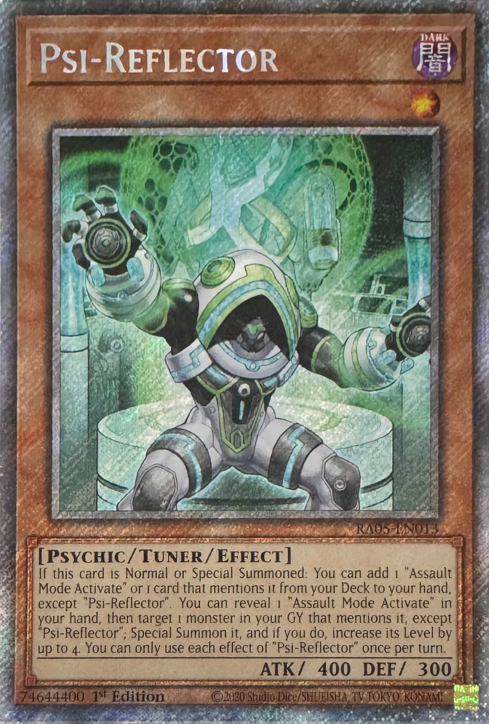Yugioh! Psi-Reflector Ra05-en013 1st Edition Platinum