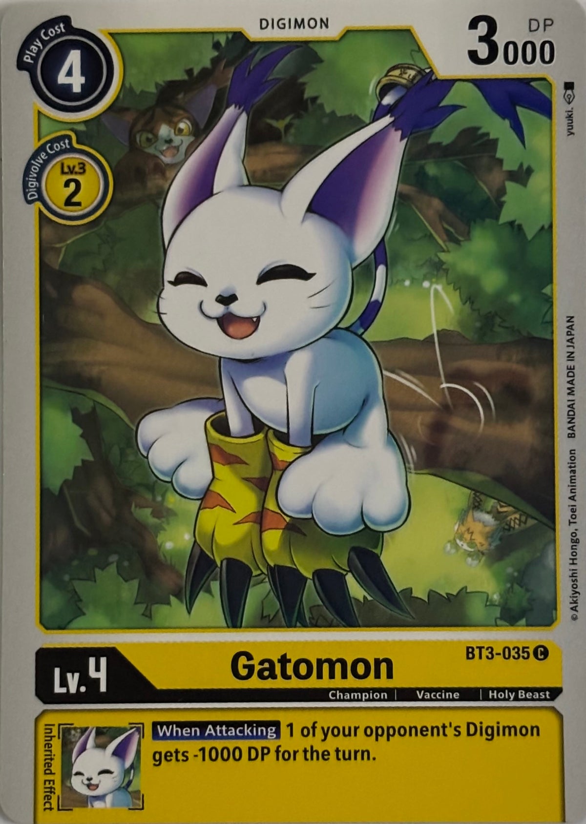 Digimon Tcg Gatomon Bt3-035