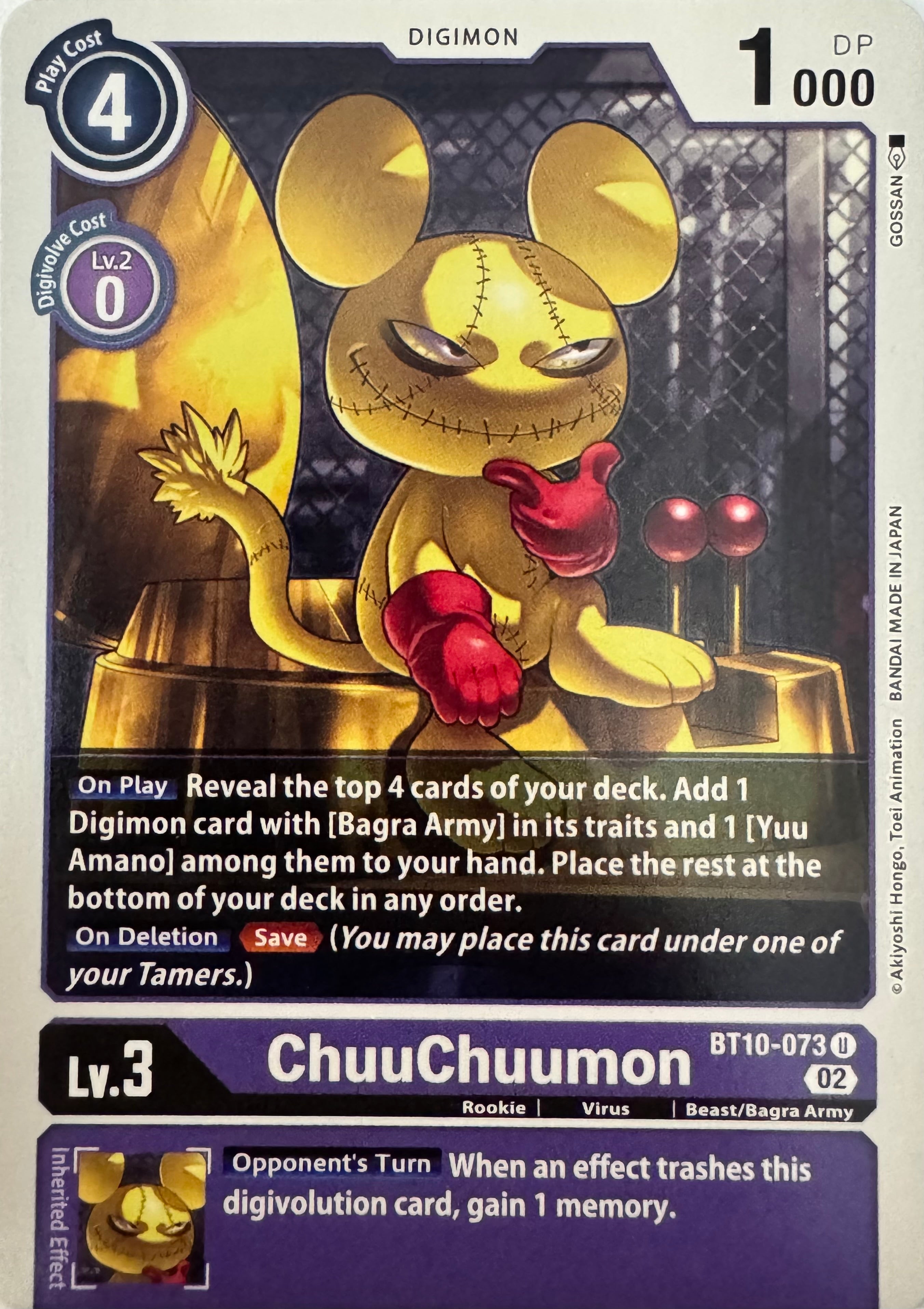 Digimon Tcg ChuuChuumon Bt10-073
