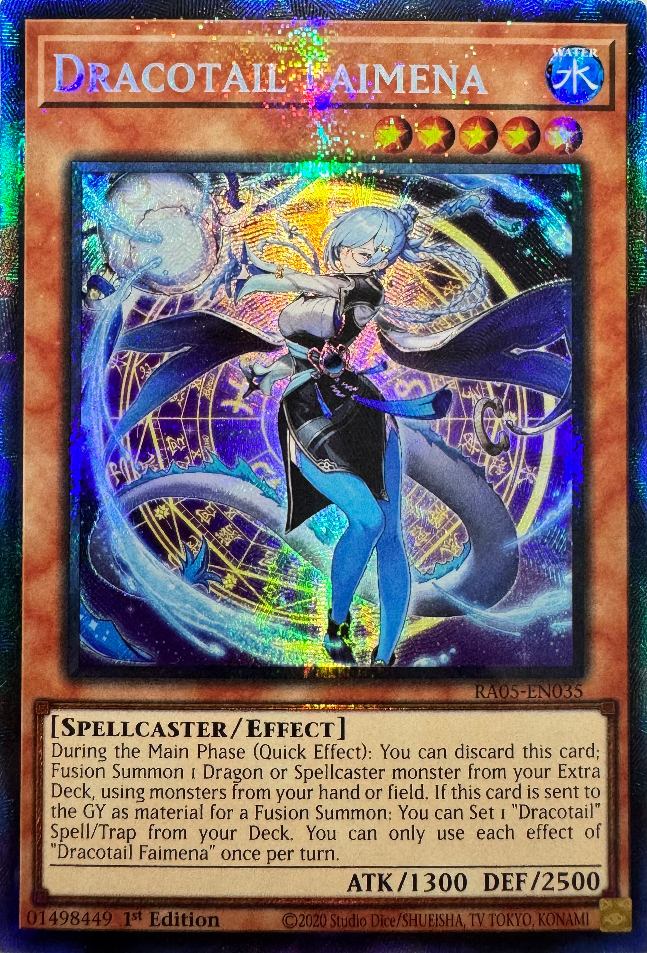 Yugioh! Dracotail Faimena Ra05-en035 1st Edition Collector