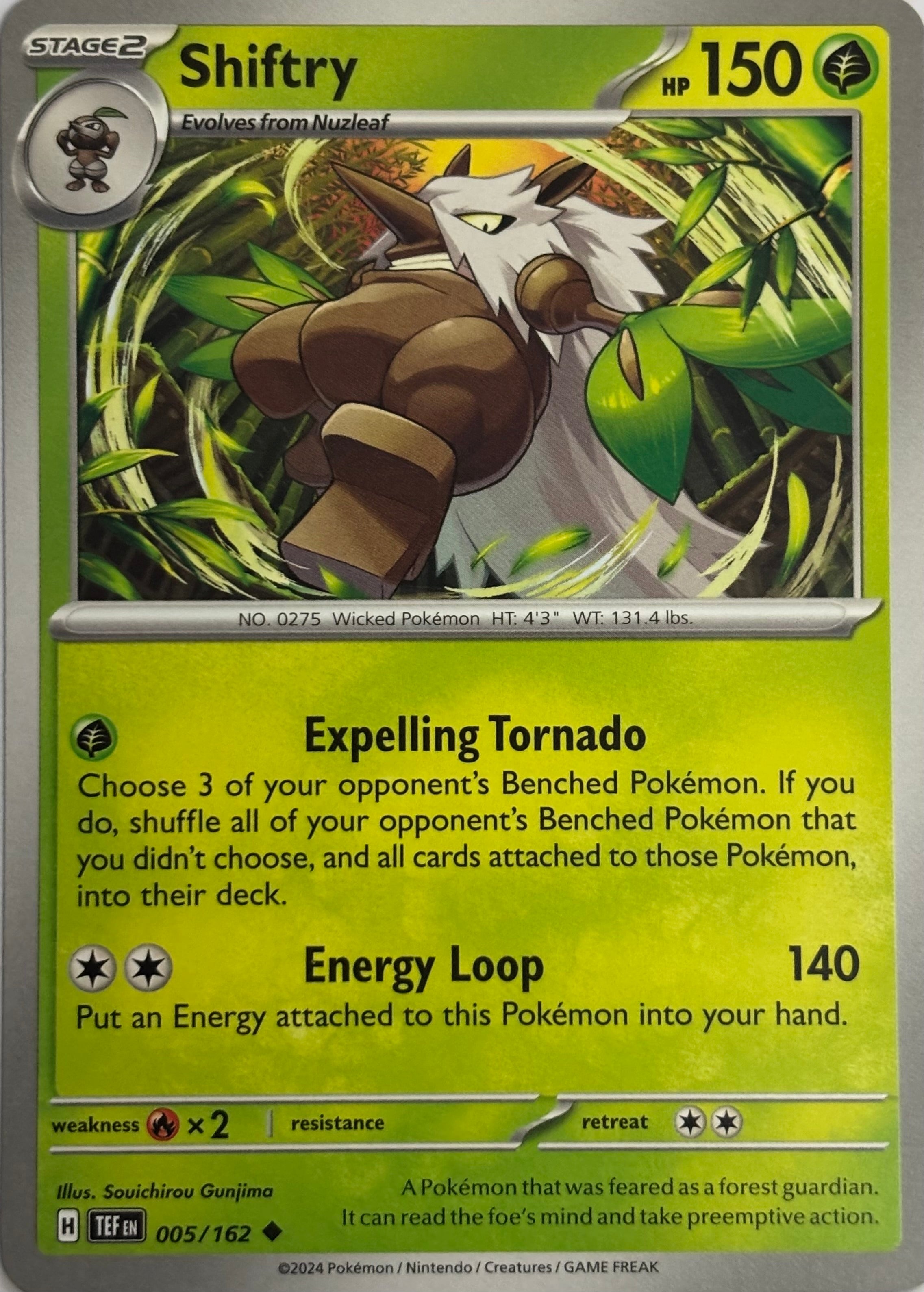 Pokemon Tcg Shiftry 005/162