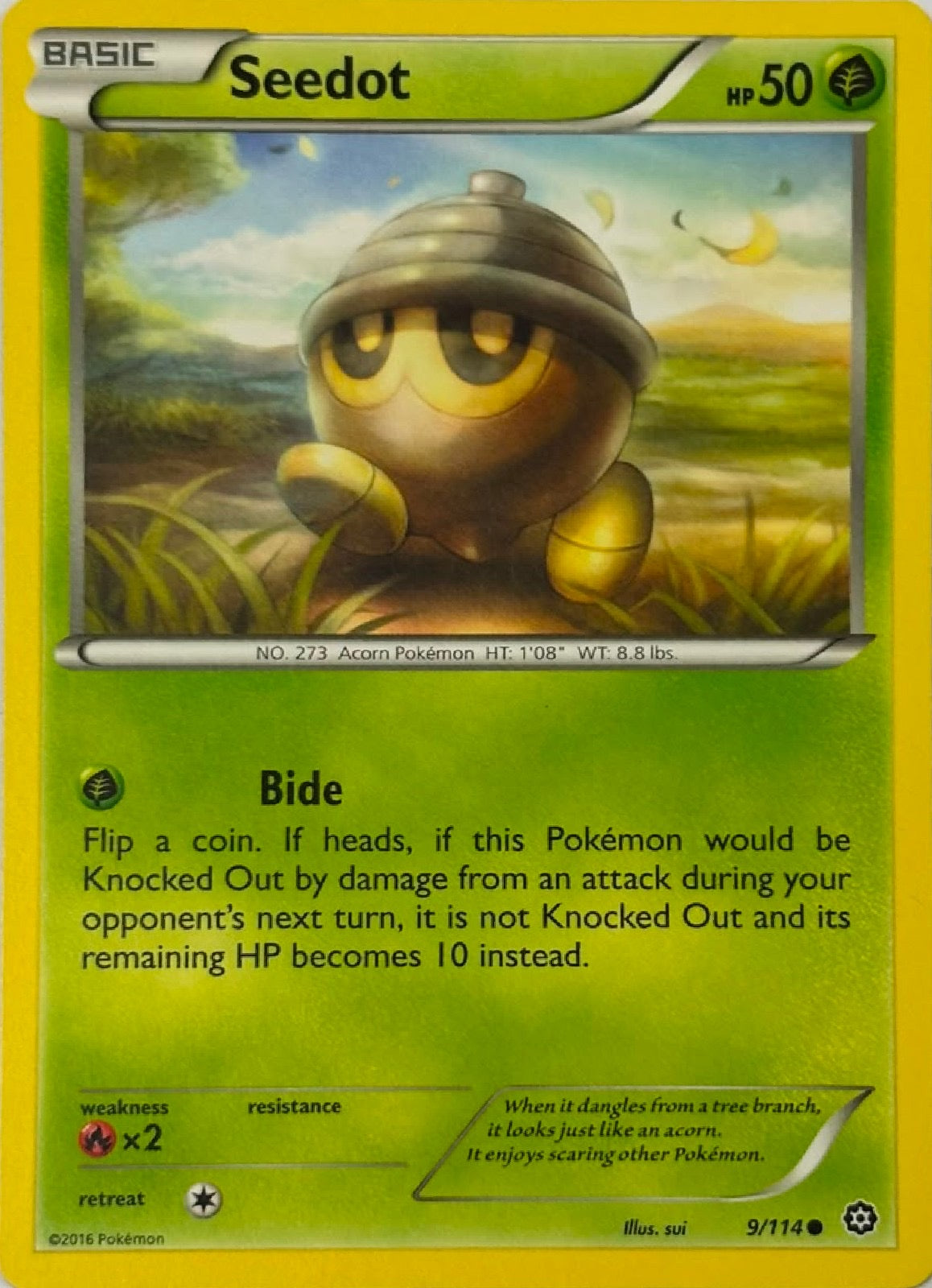 Pokemon Tcg Seedot 9/114