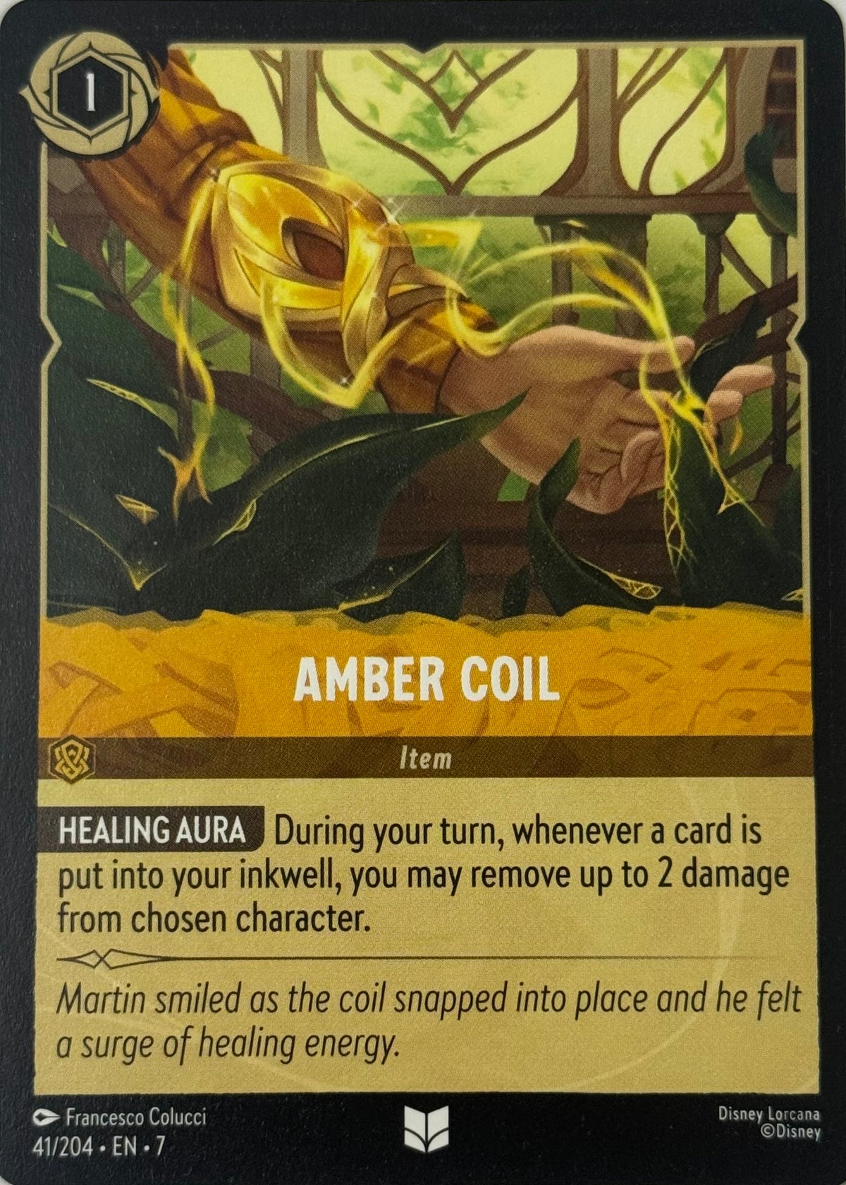 Disney Lorcana Amber Coil 41/204