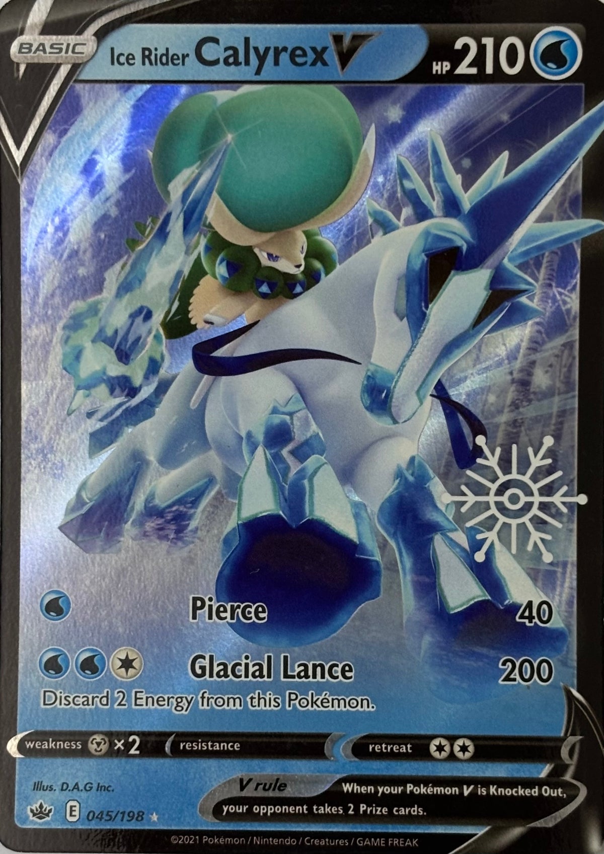 Pokemon Tcg Ice Rider V 045/198 Holiday Calendar Ultra rare