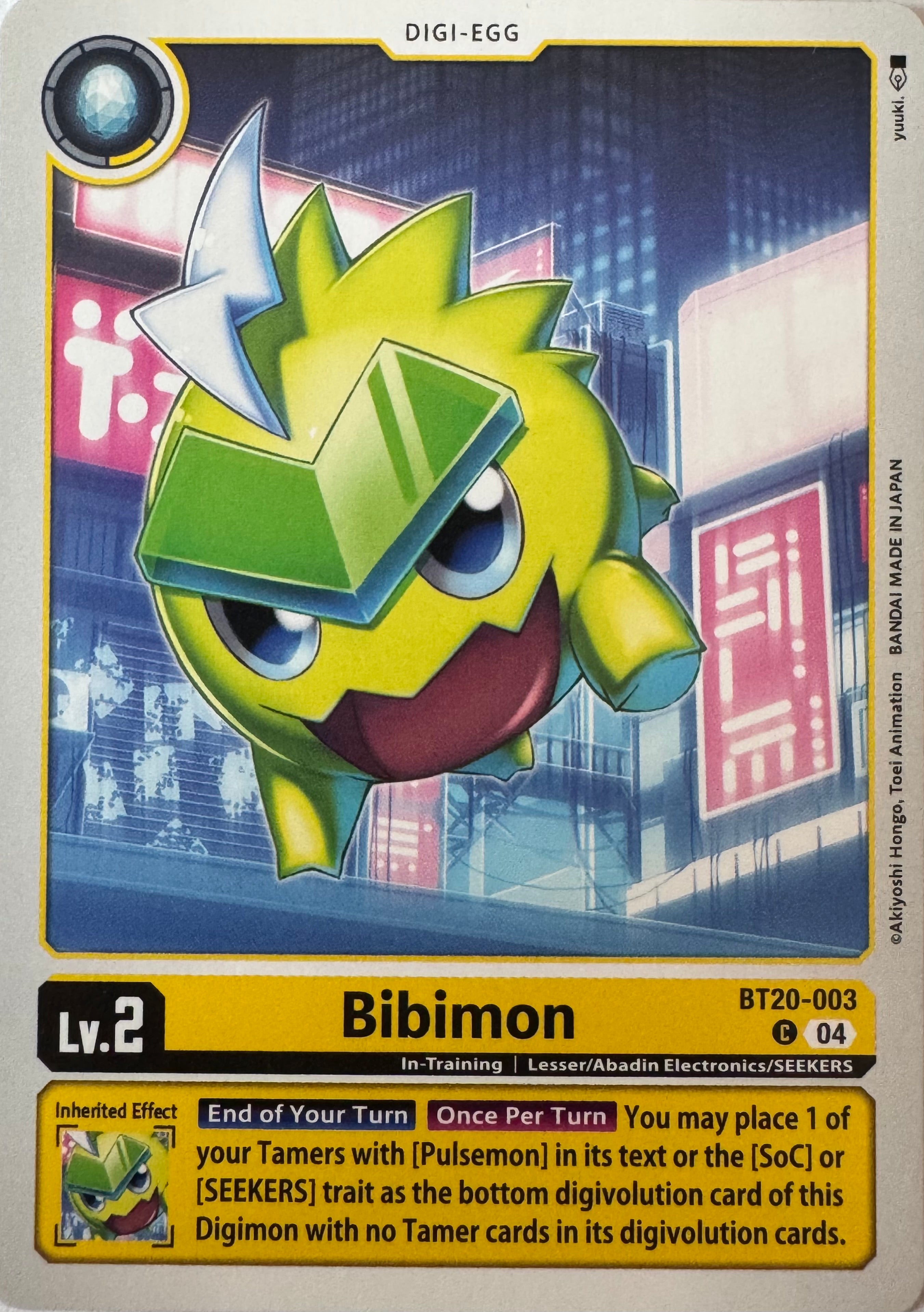 Digimon Tcg Bibimon Bt20-003