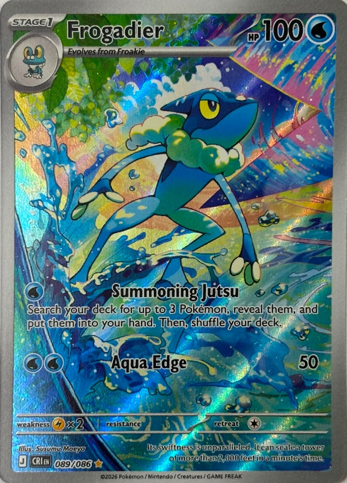 Pokemon Tcg Frogadier 089/086