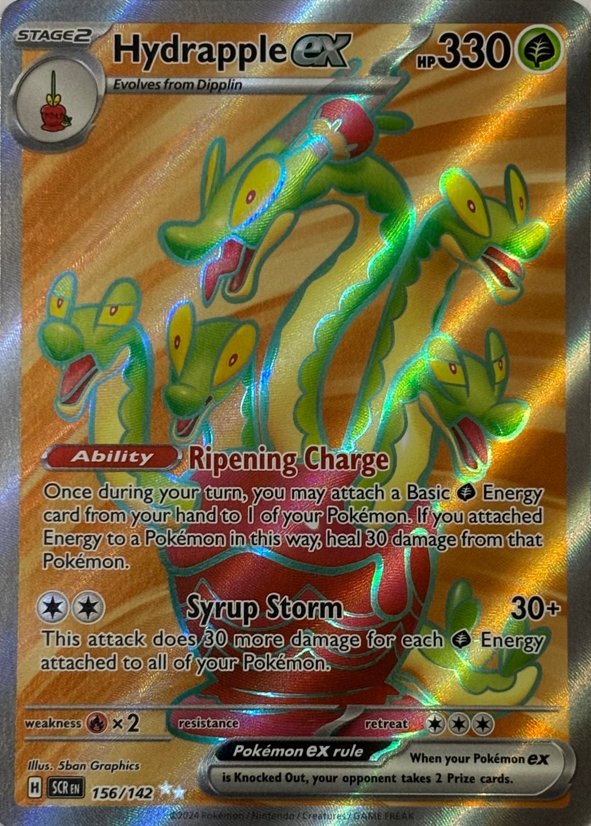 Pokemon Tcg Hydrapple ex 156/142 Full Art
