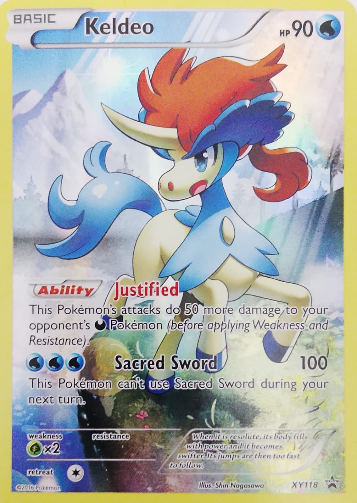 Pokemon tcg Keldeo XY118 promo