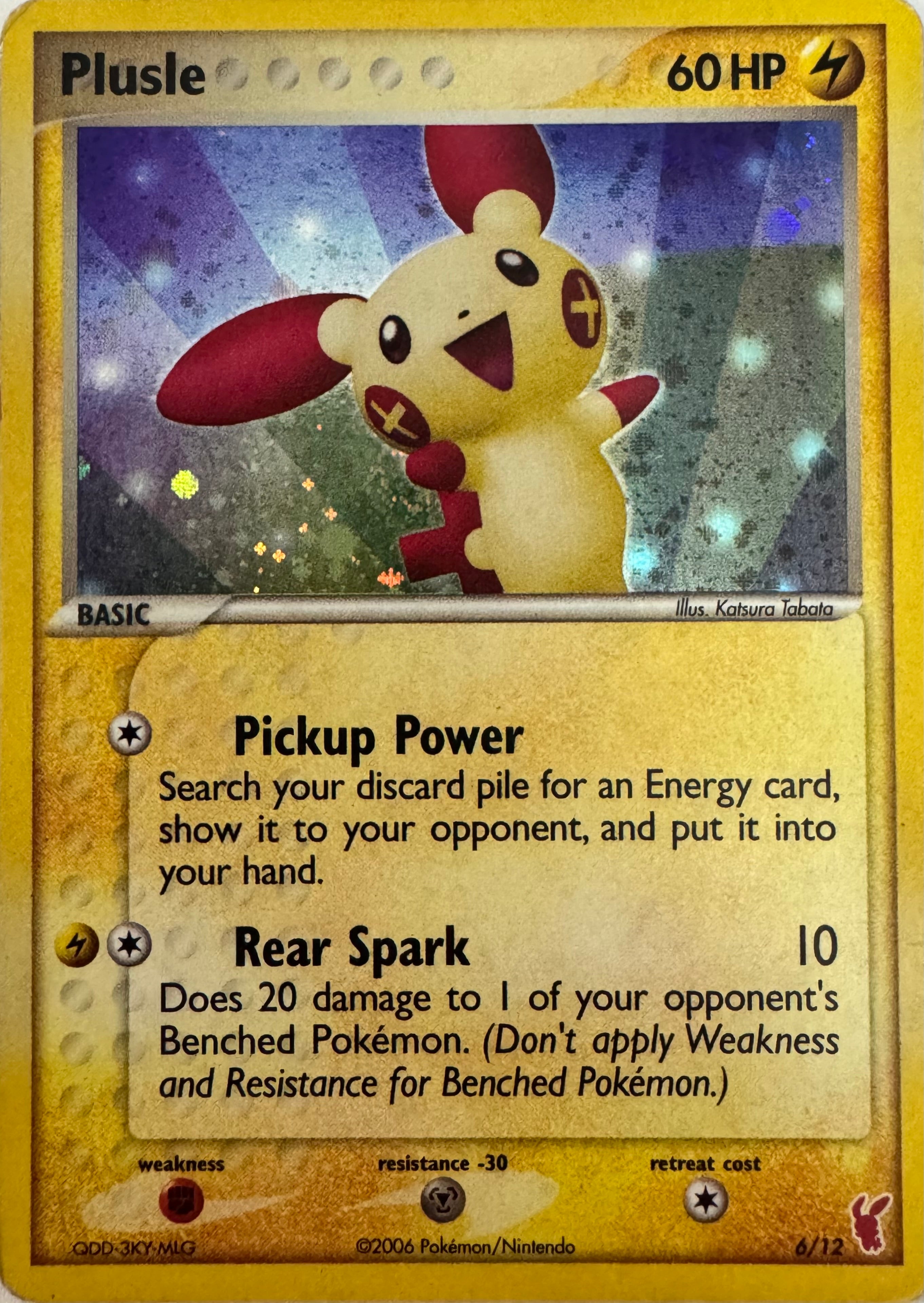Pokemon Tcg Plusle 6/12 Holo
