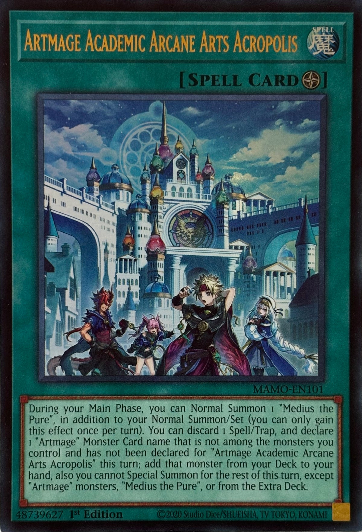 Yugioh! Artmage Academic Arcane Arts Acropolis Mamo-en101