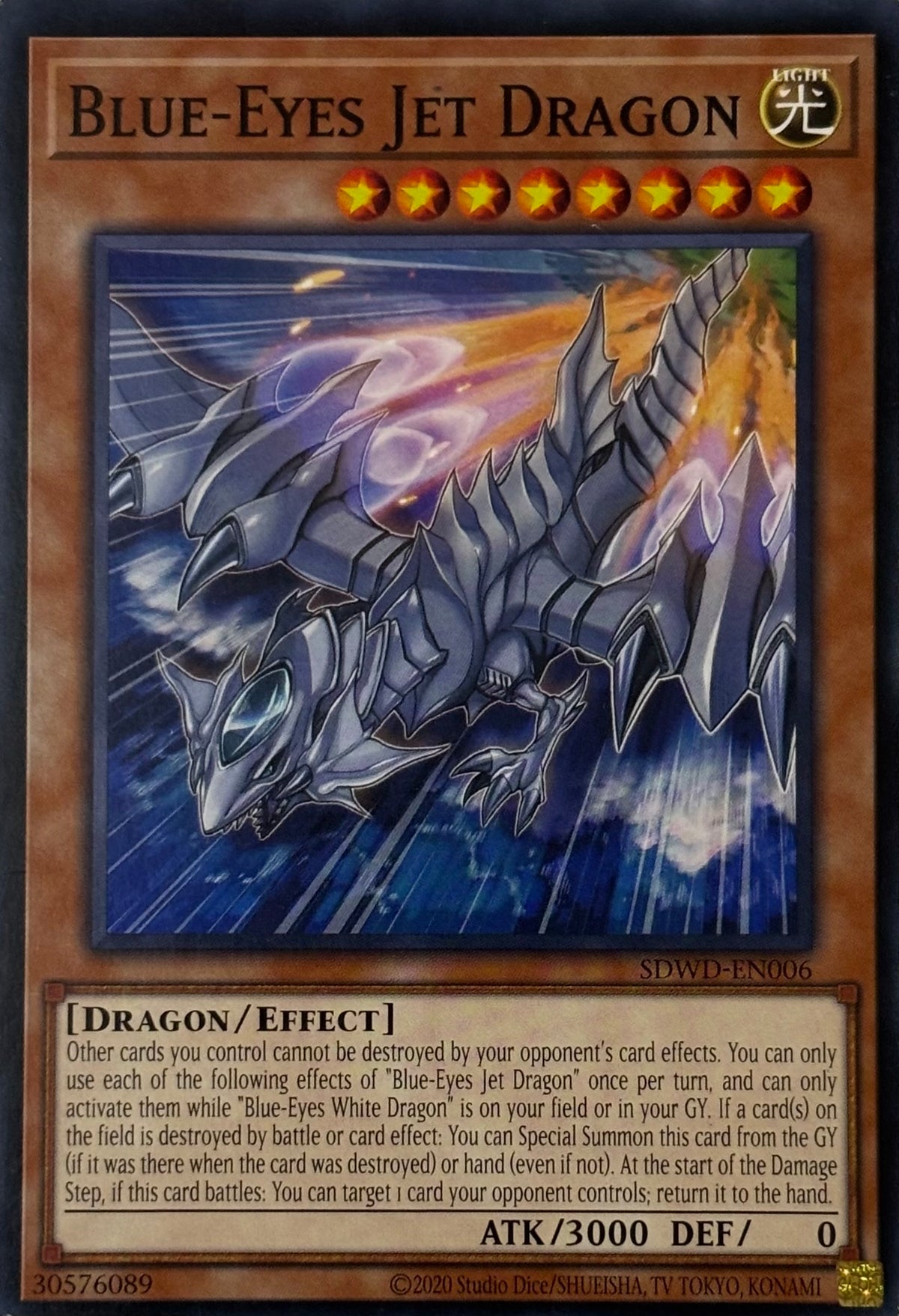 Yugioh! Blue-Eyes Jet Dragon Sdwd-en006