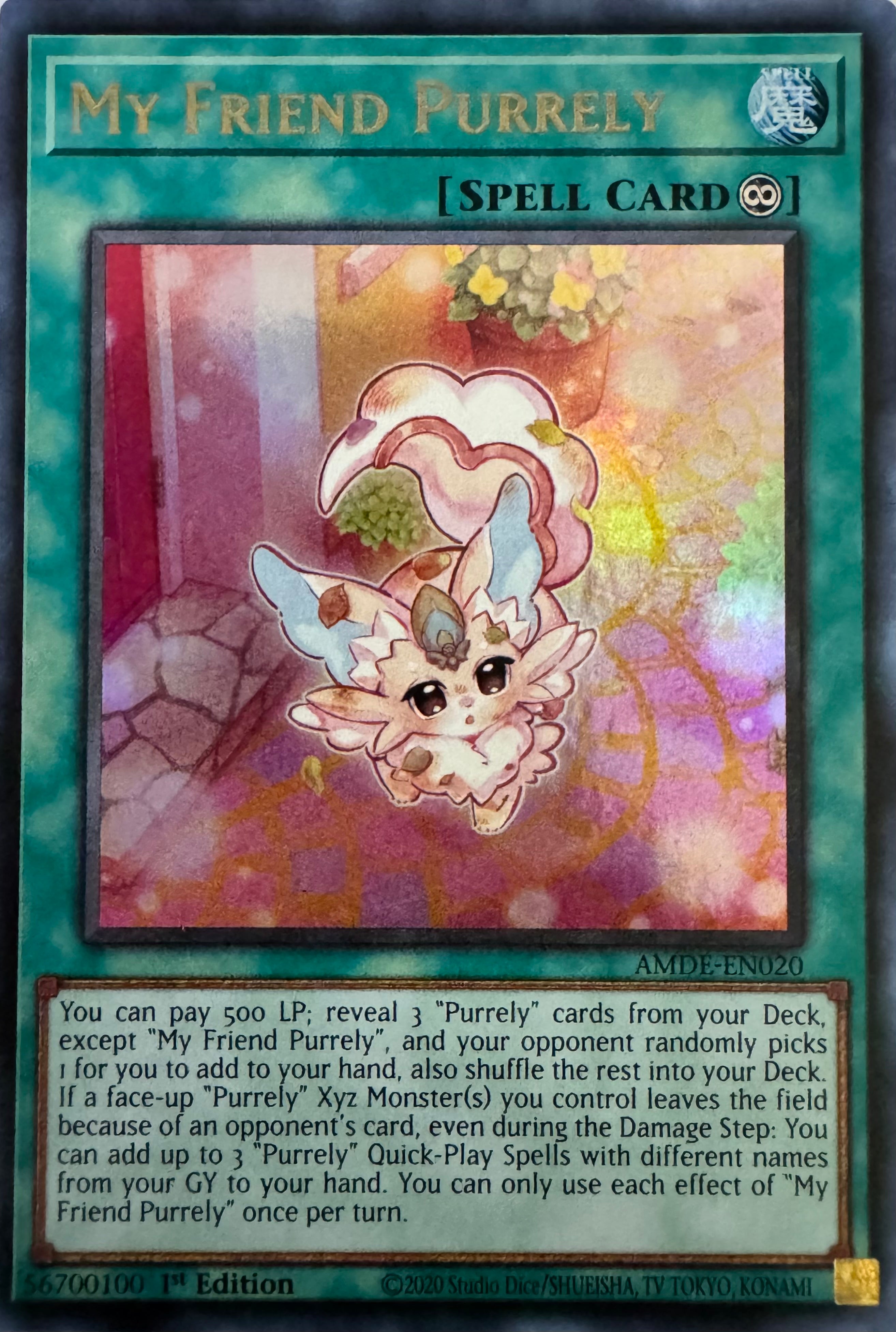 Yugioh! My Friend Purrely Amde-En020 1st Edition Ultra