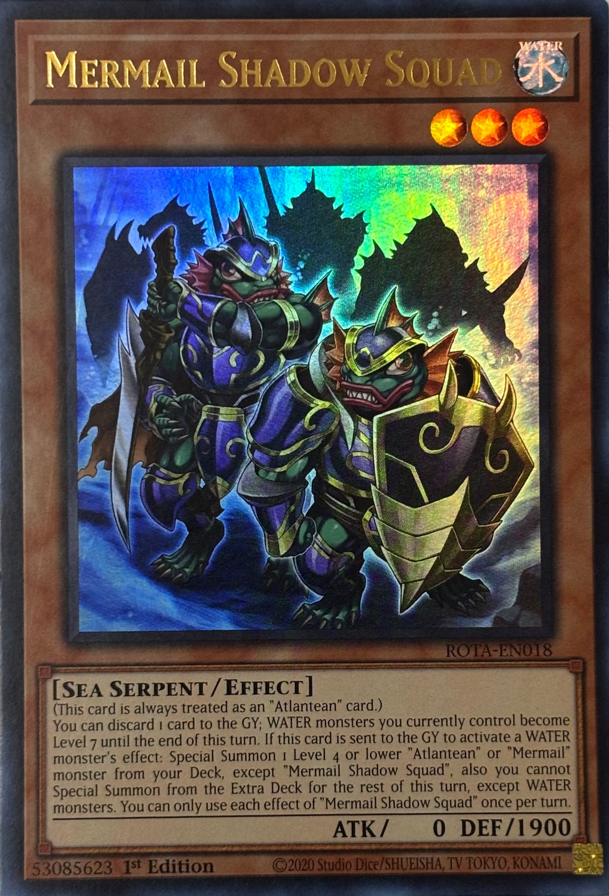 Yugioh! Mermail Shadow Squad Rota-en018 1st edition Ultra rare