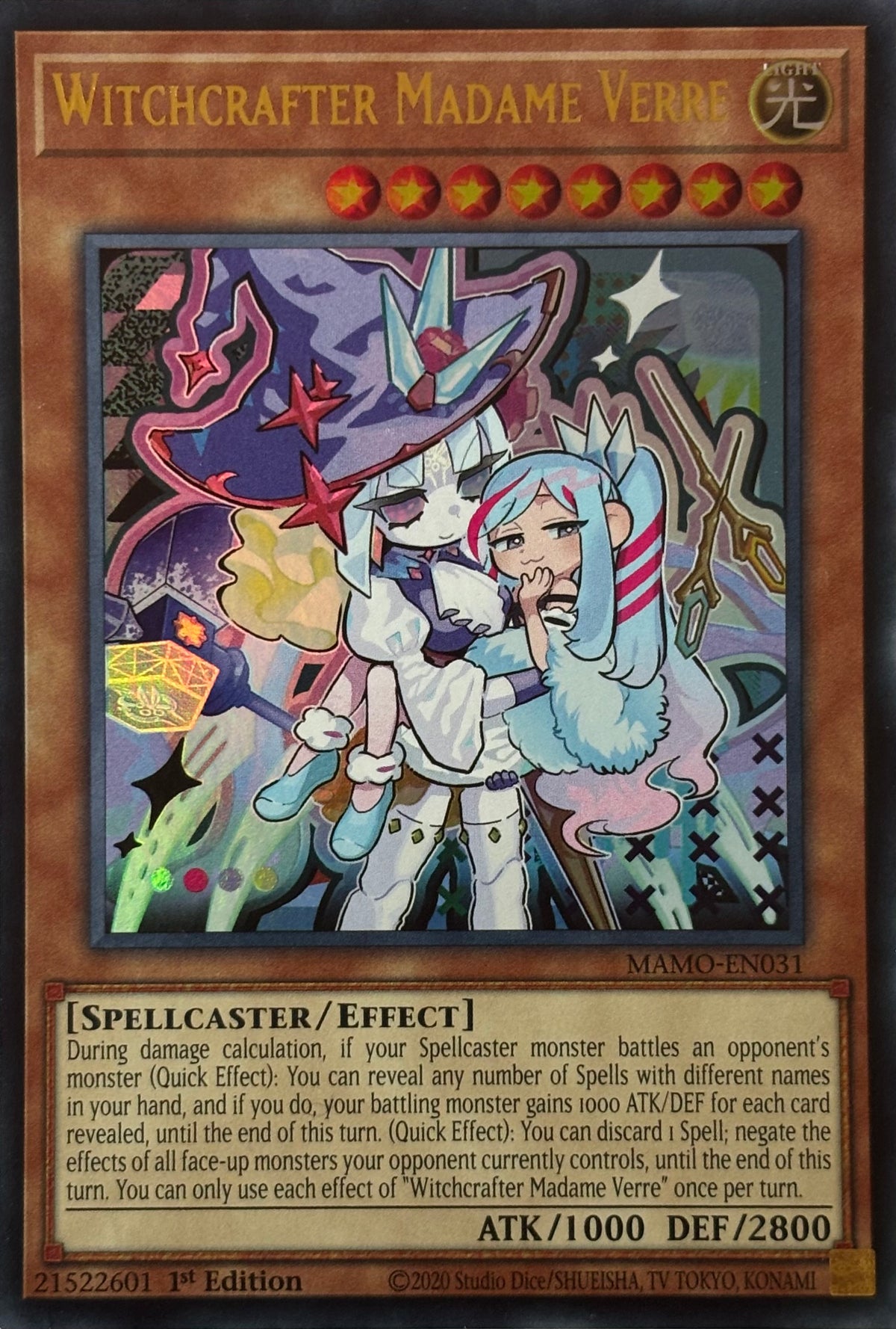 Yugioh! Witchcrafter Madame Verre Mamo-en031 1st edition Ultra rare