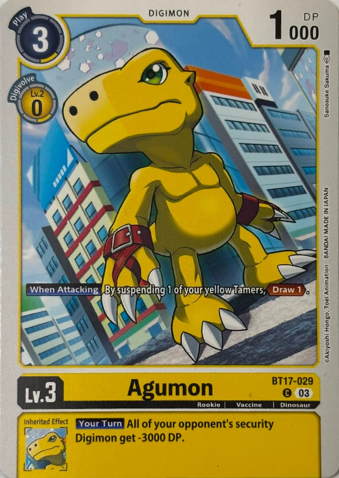 Digimon Tcg Agumon Bt17-029