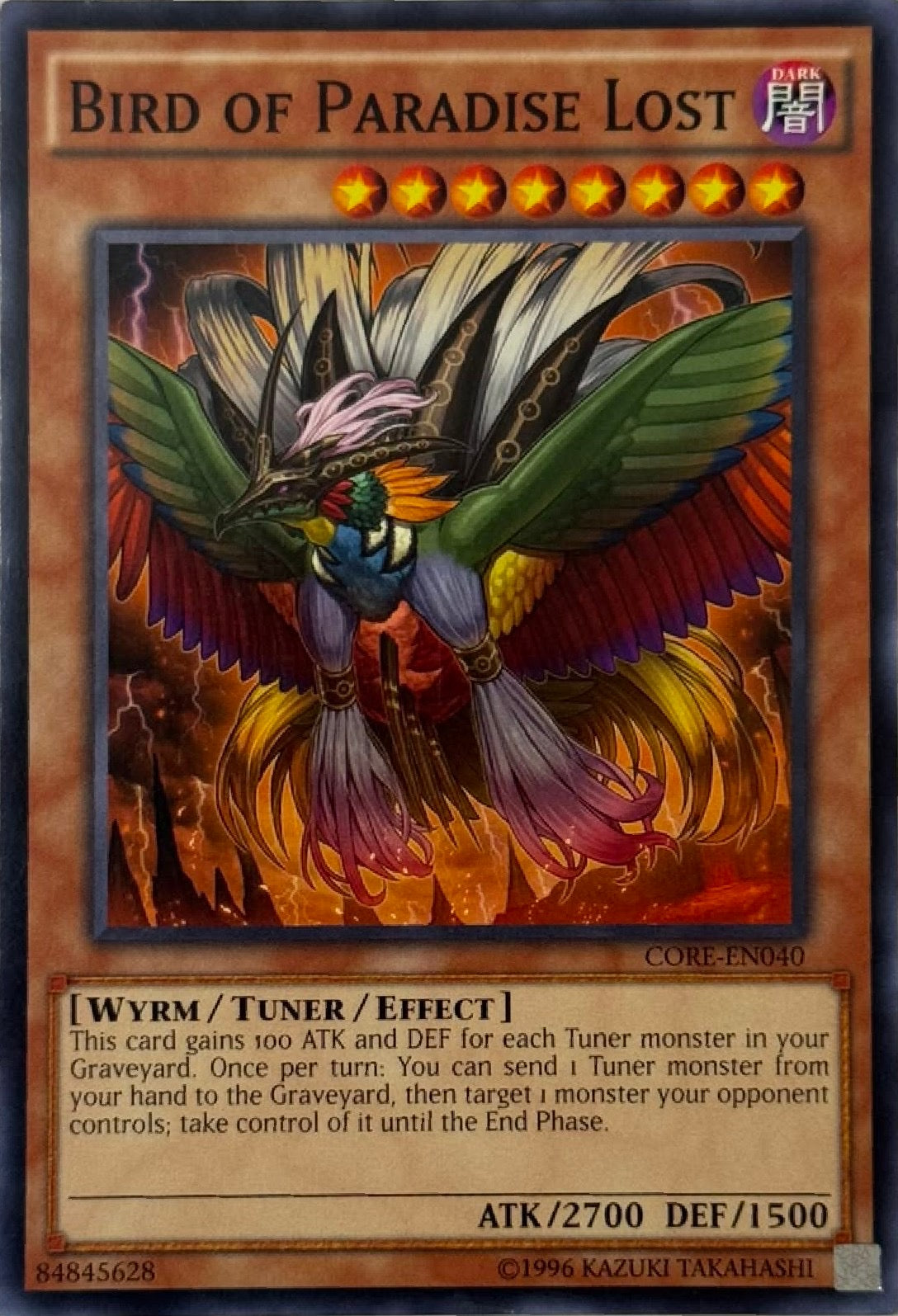 Yugioh! Bird Of Paradise Lost Core-en040