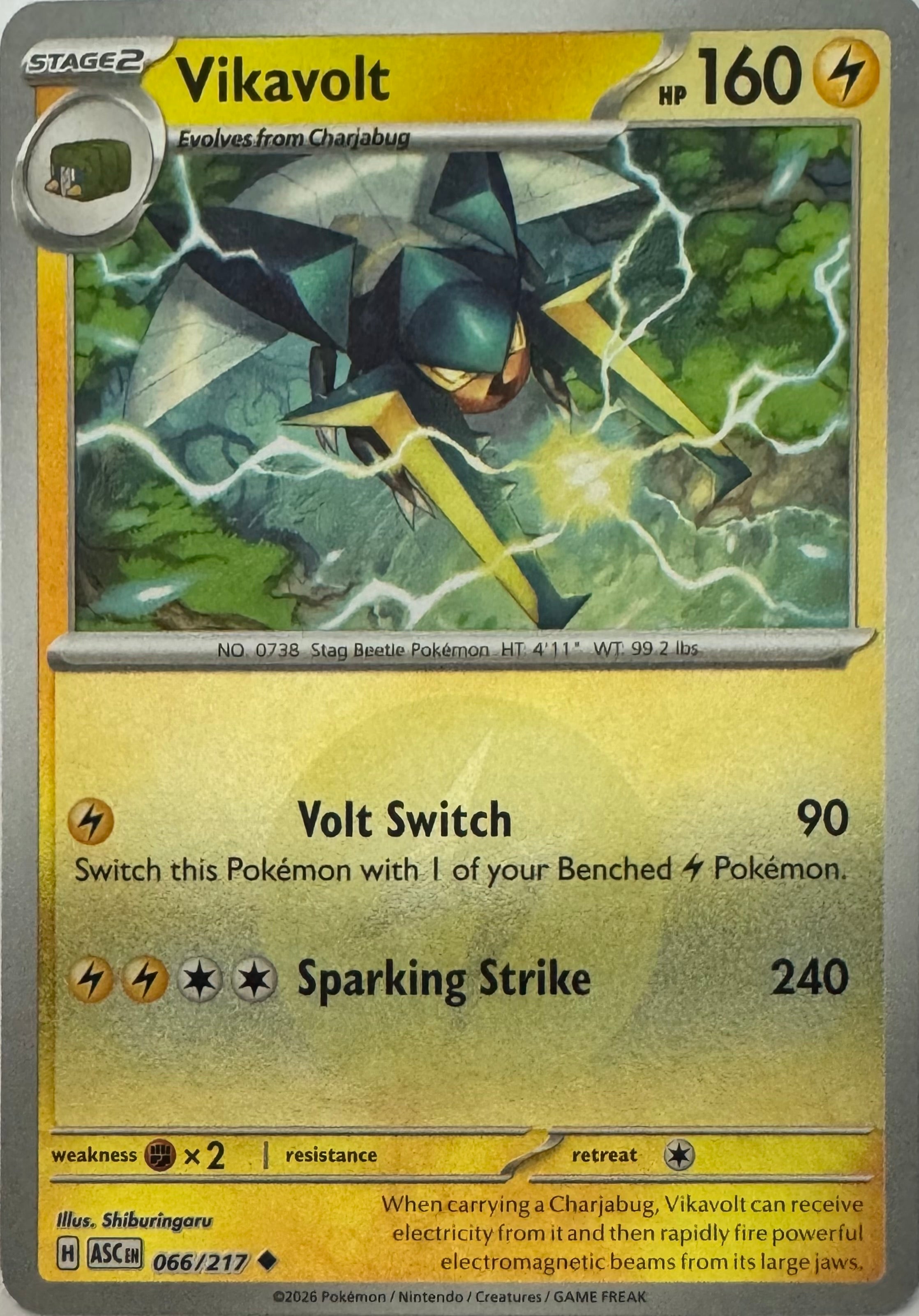 Pokemon Tcg Vikavolt 066/217 (Energy Symbol)