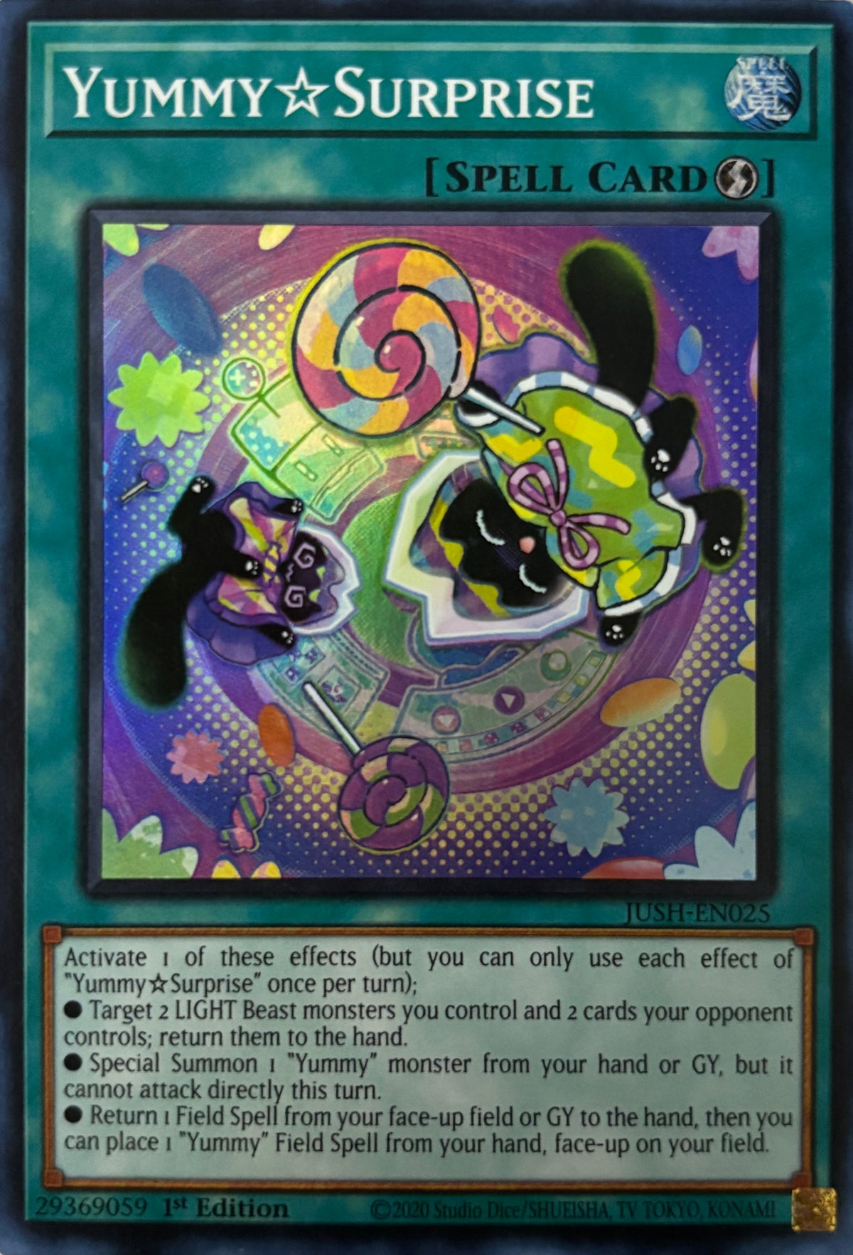 Yugioh! Yummy Surprise Jush-en025 1st Edition Super Rare