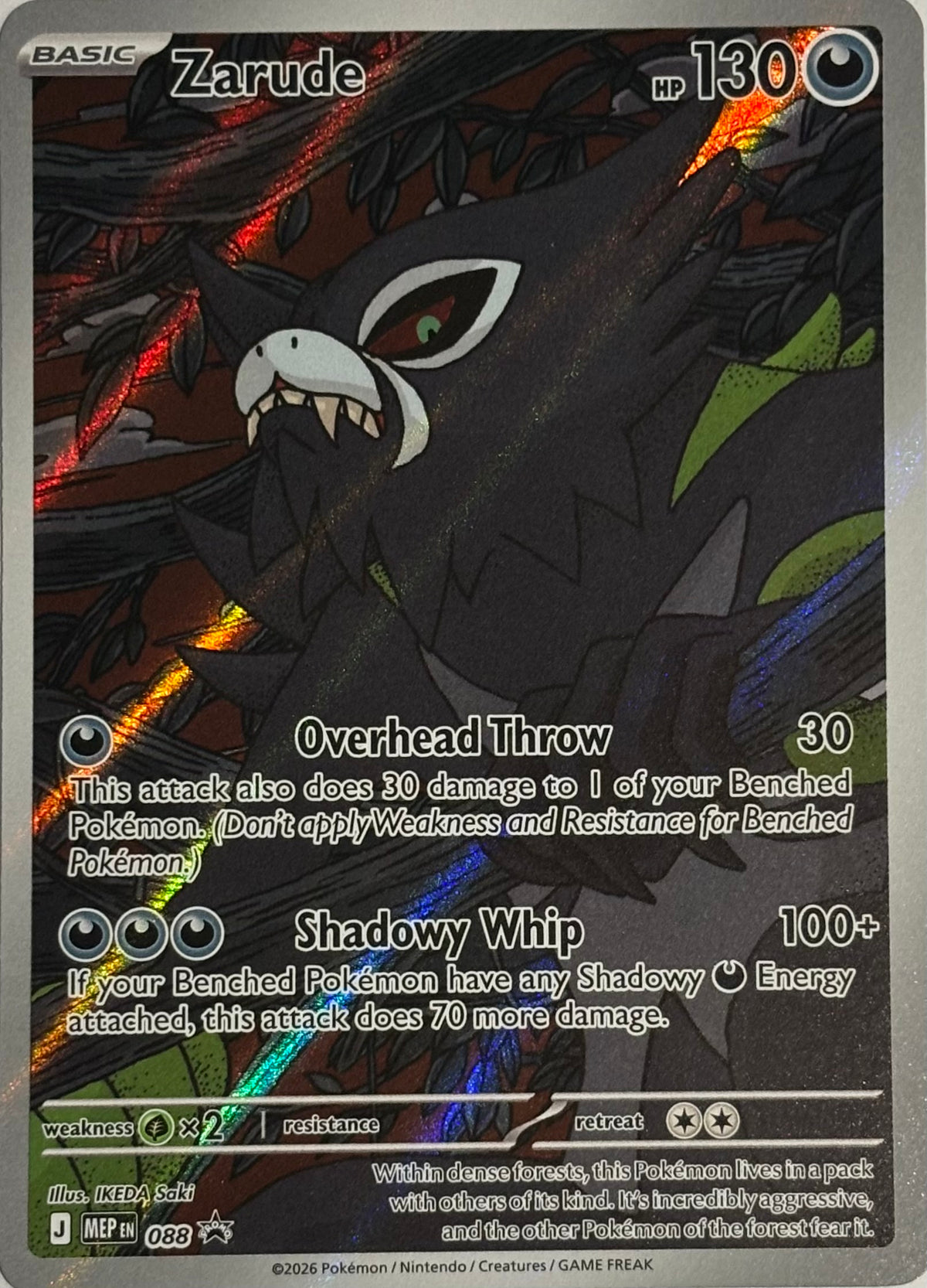 Pokemon Tcg Zarude 088 Promo