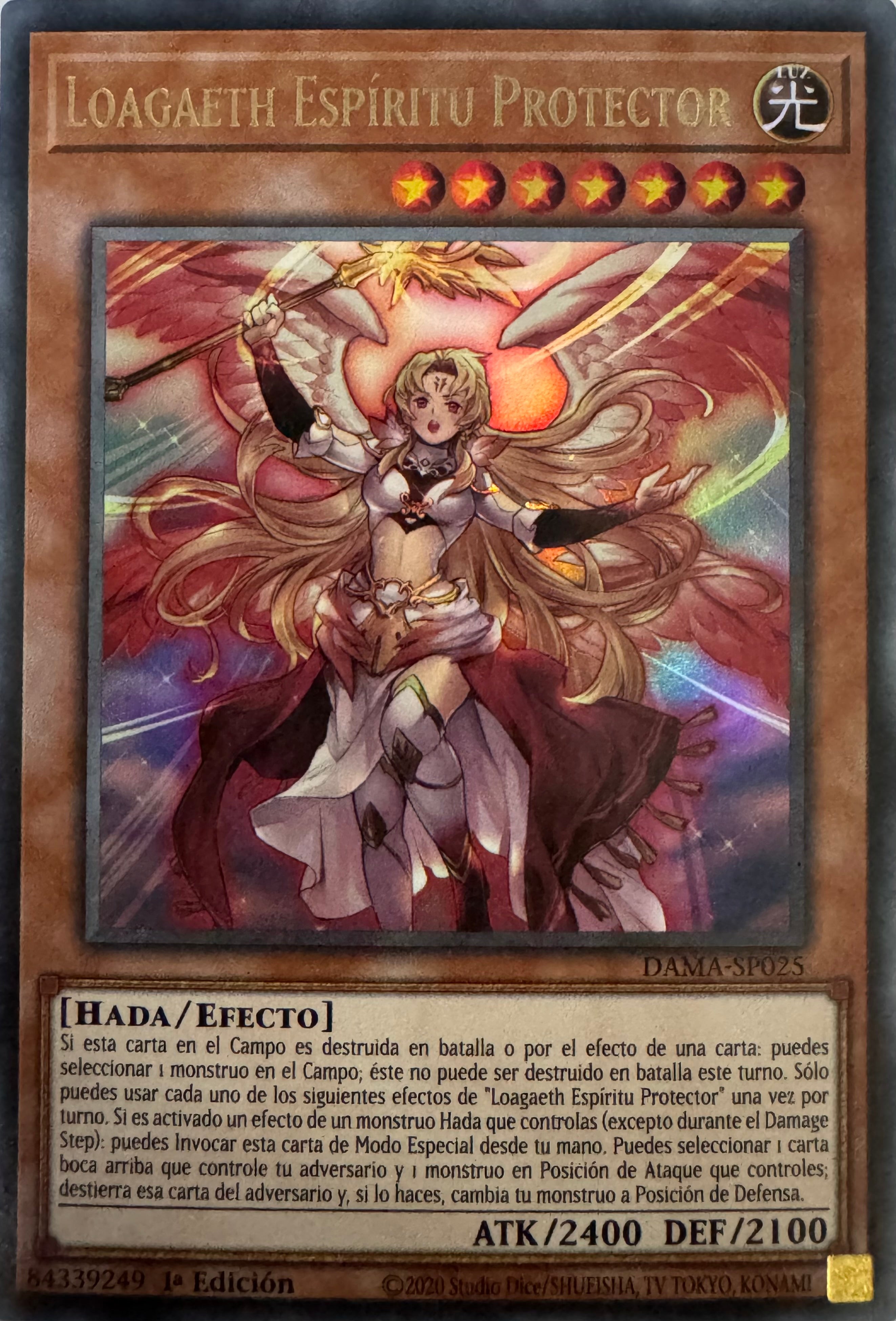 Yugioh! Loagaeth Espiritu Protector Dama-sp025 1a Edición Ultra