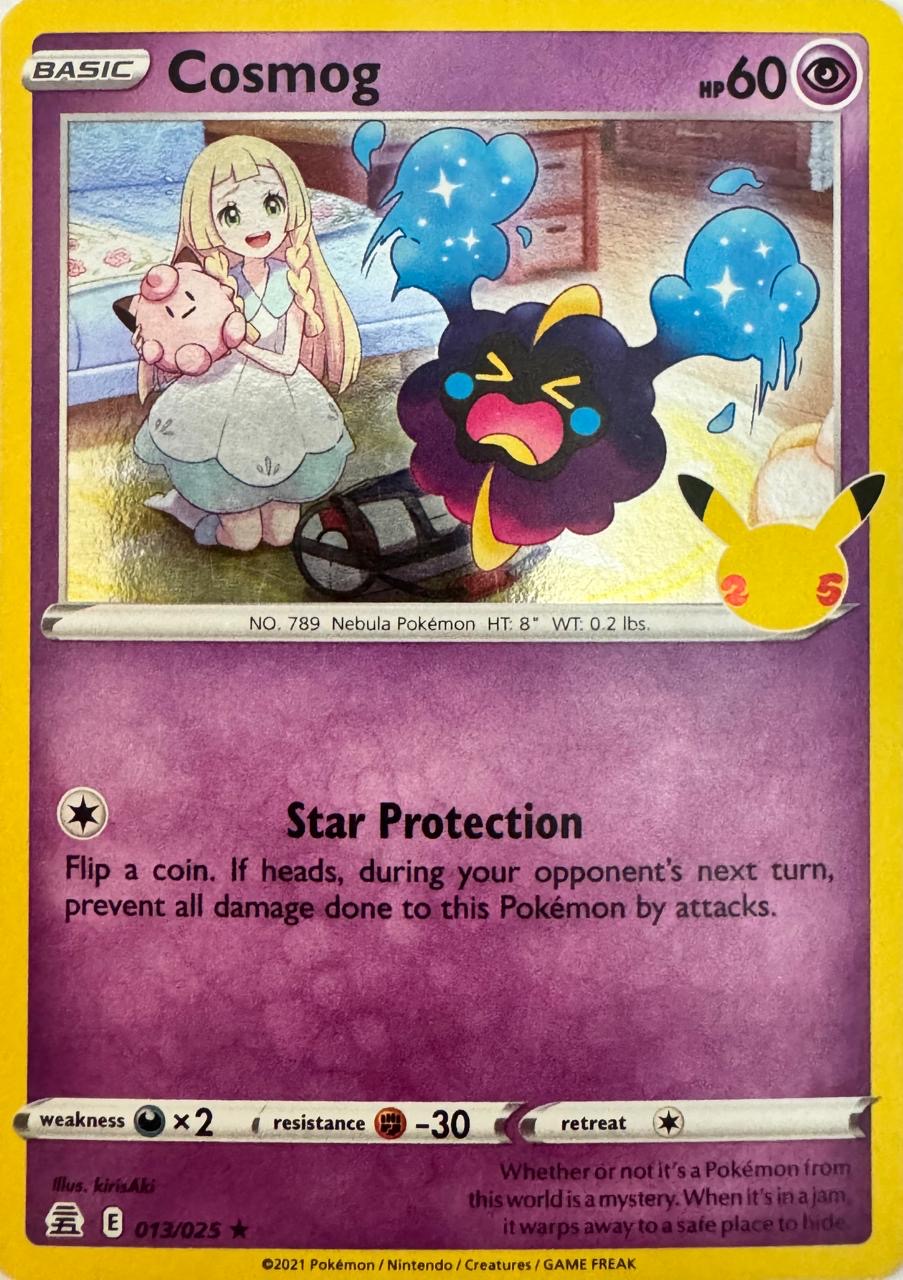 Pokemon Tcg Cosmog 013/025 Holo