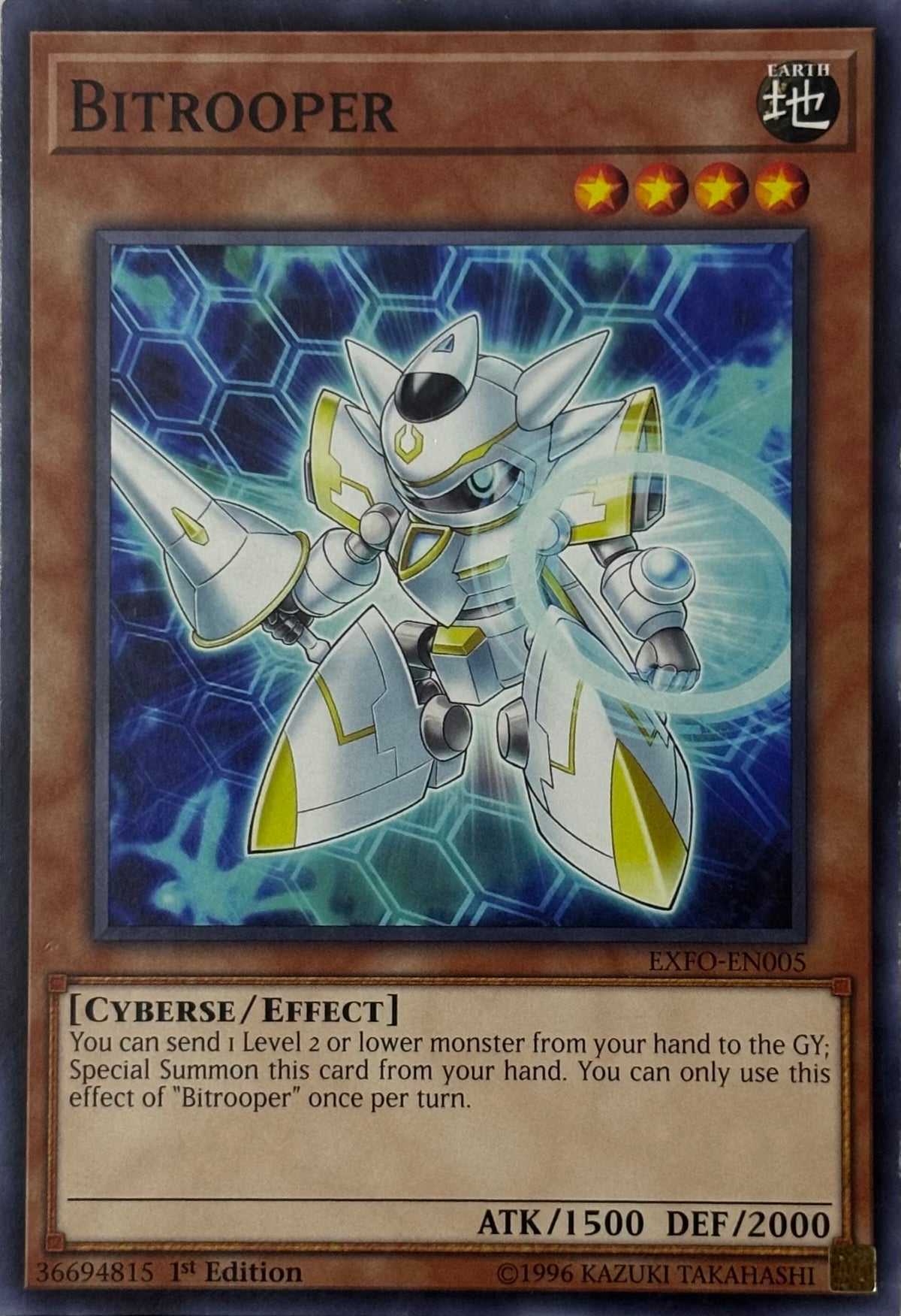 Yugioh! Bitrooper Exfo-en005 1st edition