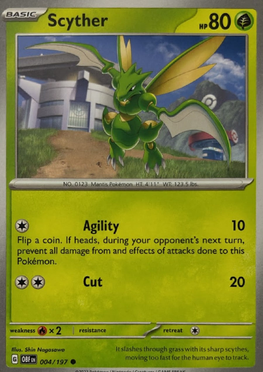 Pokémon Tcg Scyther 004/197