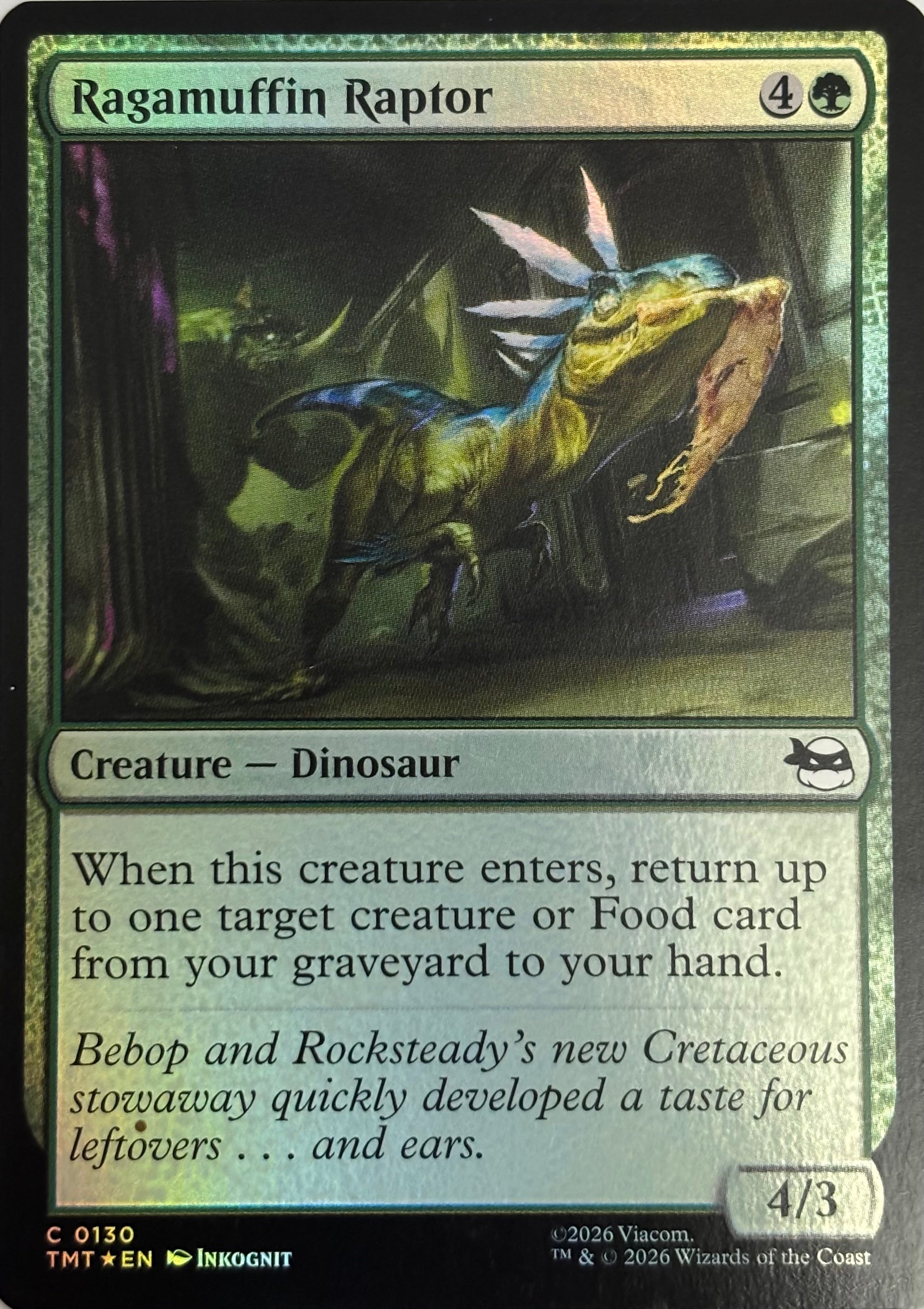 Magic tcg Ragamuffin Raptor 0130 Foil