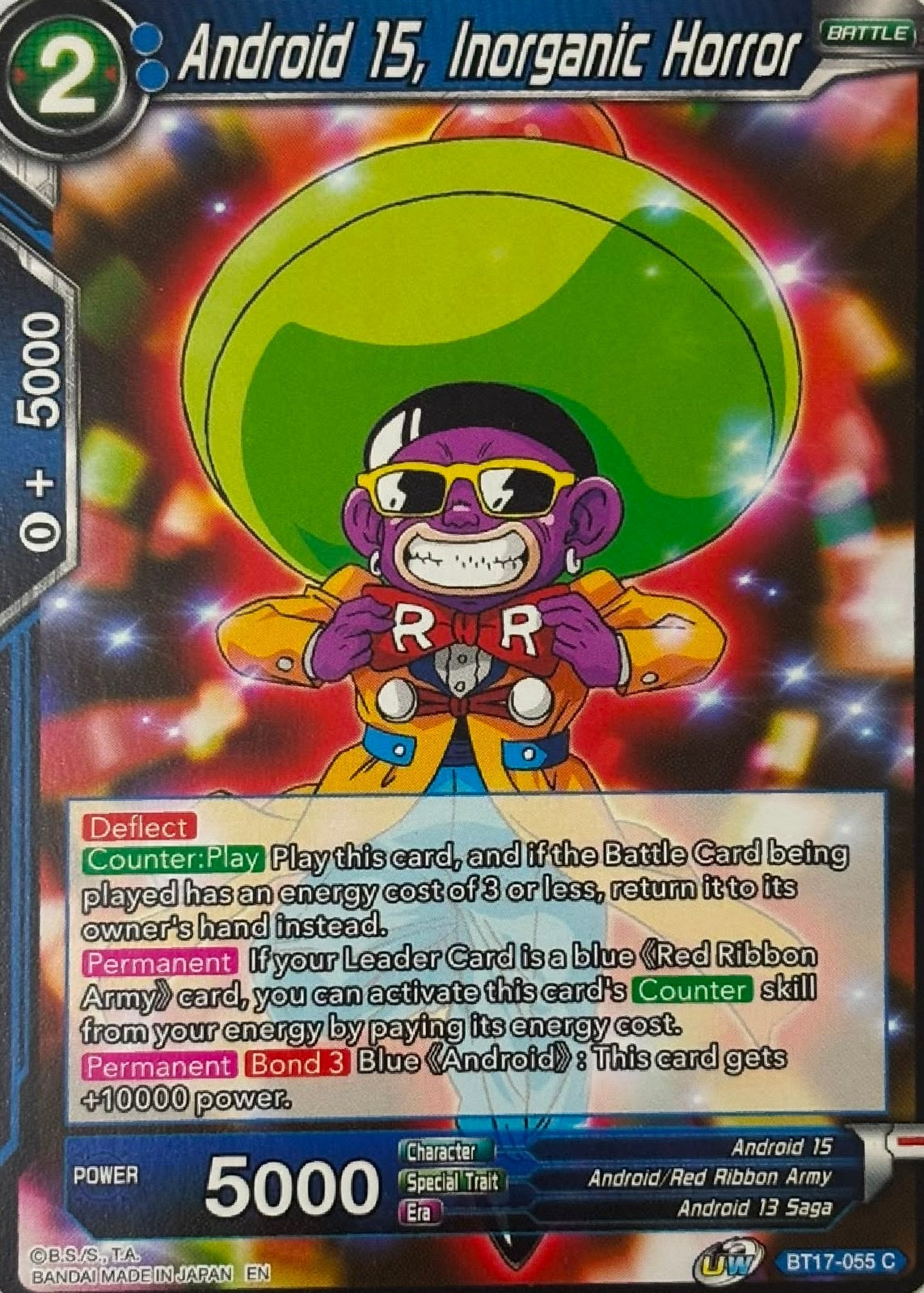 Dragon Ball Tcg Android 15, Inorganic Horror Bt17-055
