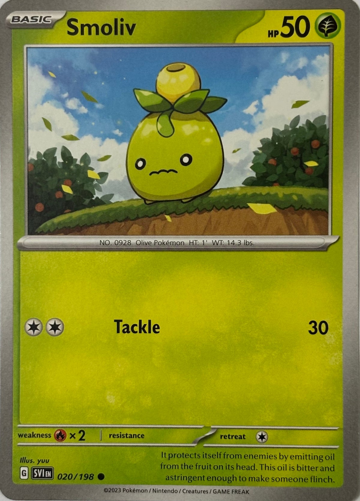 Pokemon Tcg Smoliv 020/198