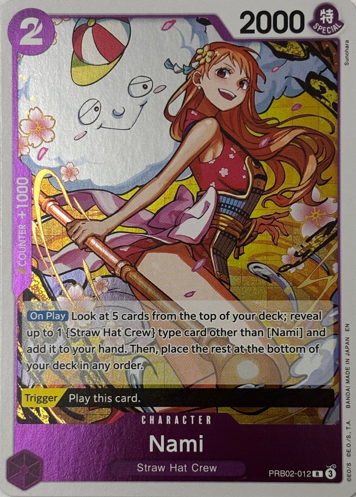 One Piece Nami Prb02-012 Foil