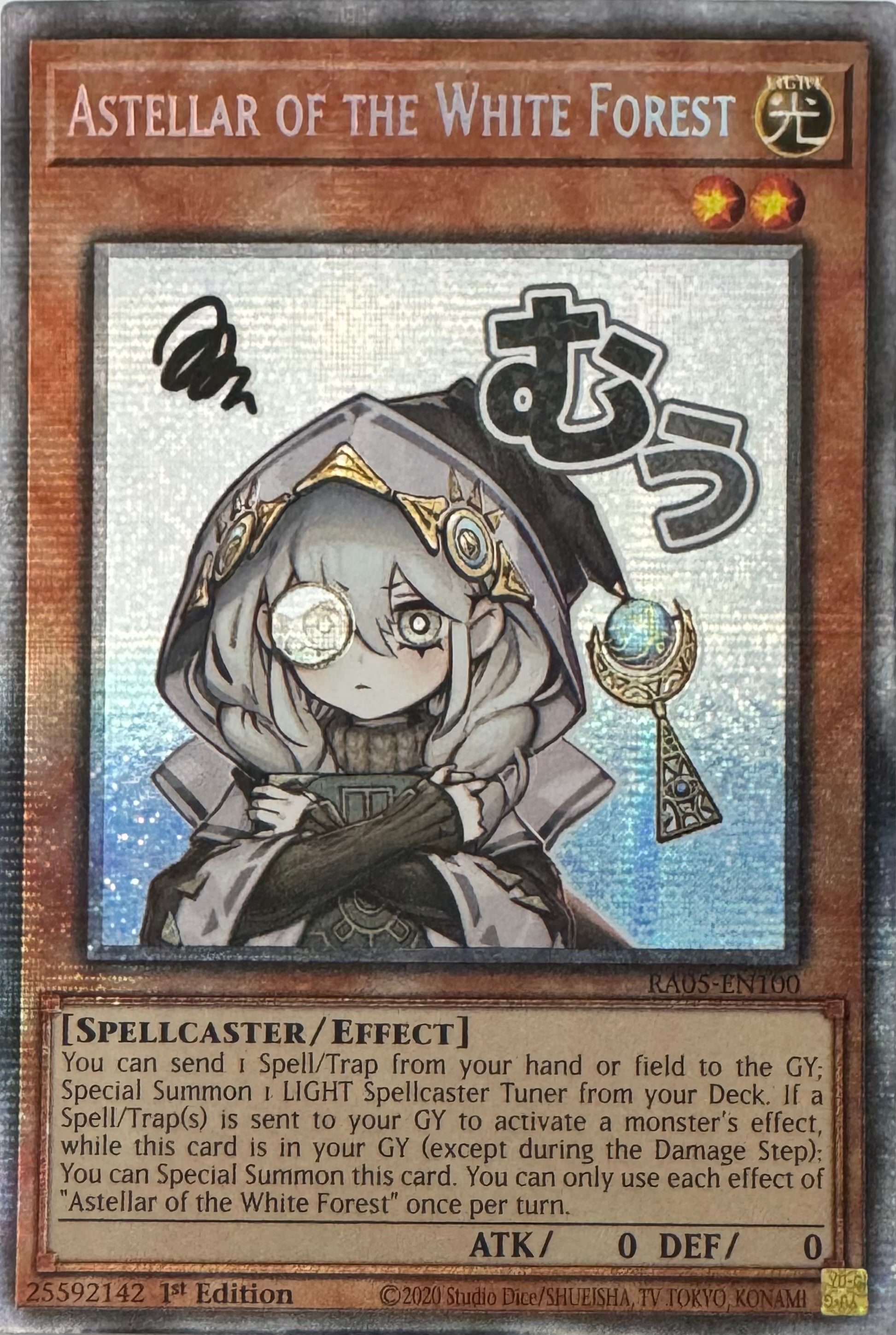 Yugioh! Astellar Of The White Forest Ra05-en100 1st Edition Starlight